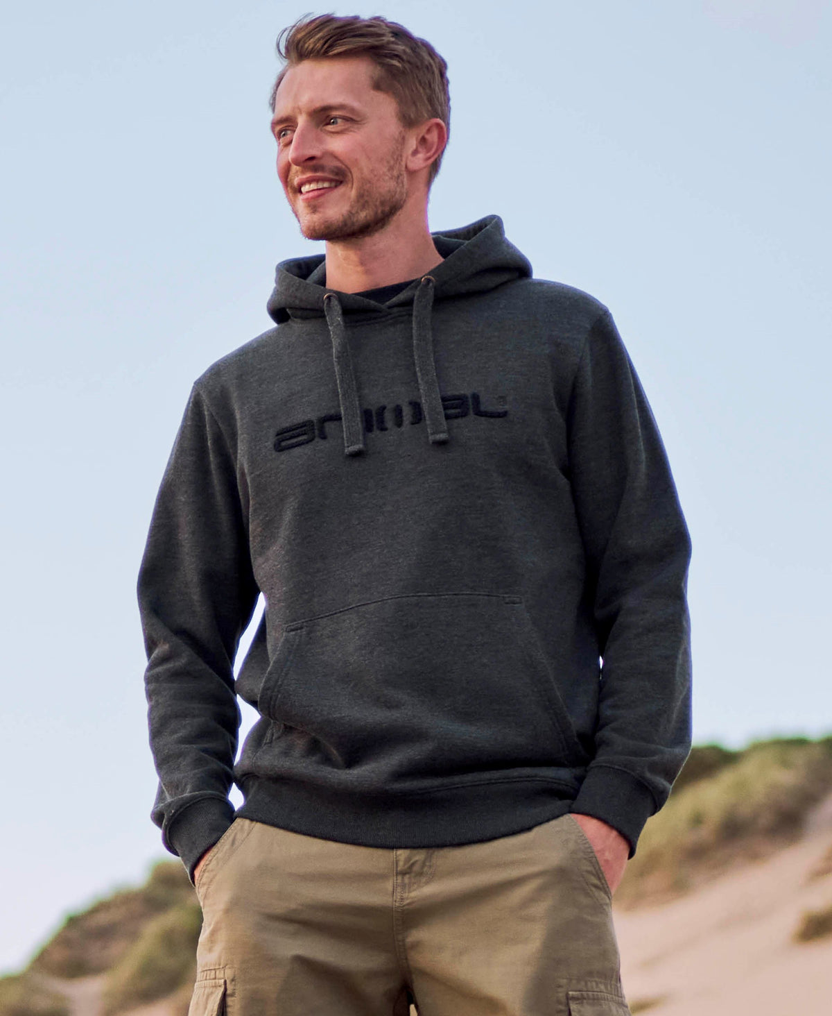 Rocky Mens Hoodie - Dark Grey