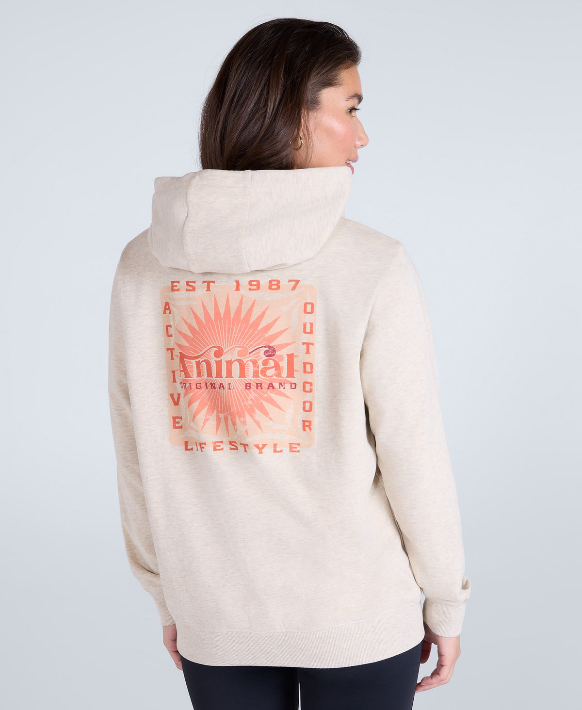 Maya Womens Hoodie - Cream