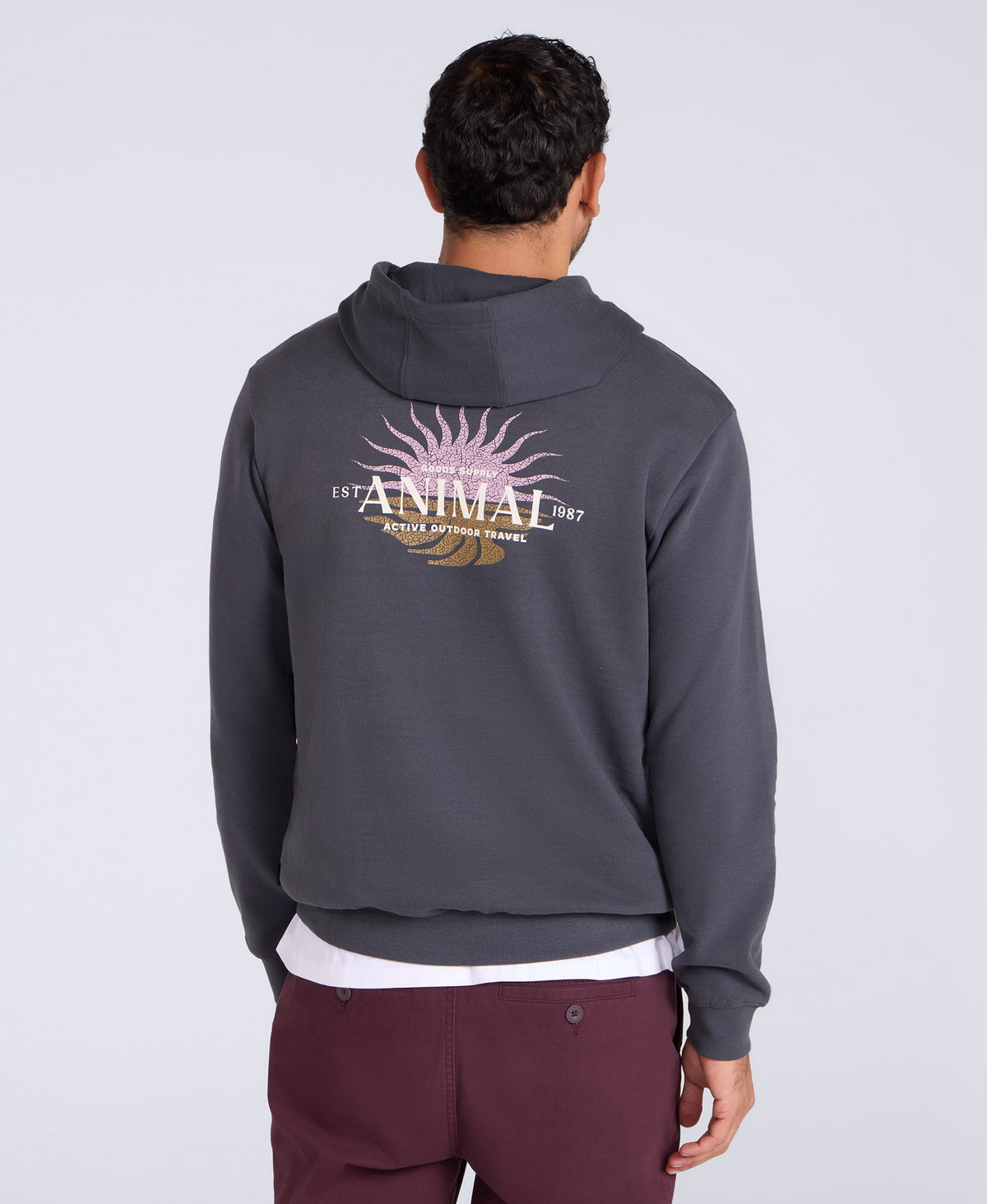 River Mens Hoodie - Alloy Grey