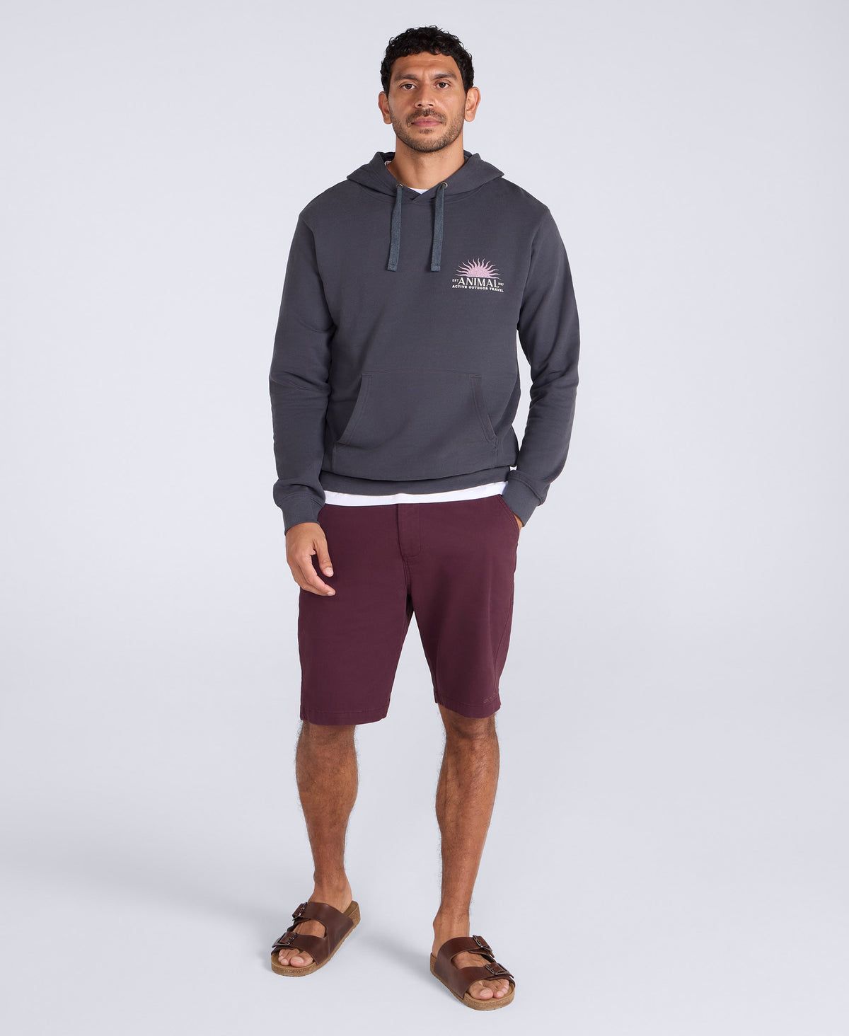 River Mens Hoodie - Alloy Grey