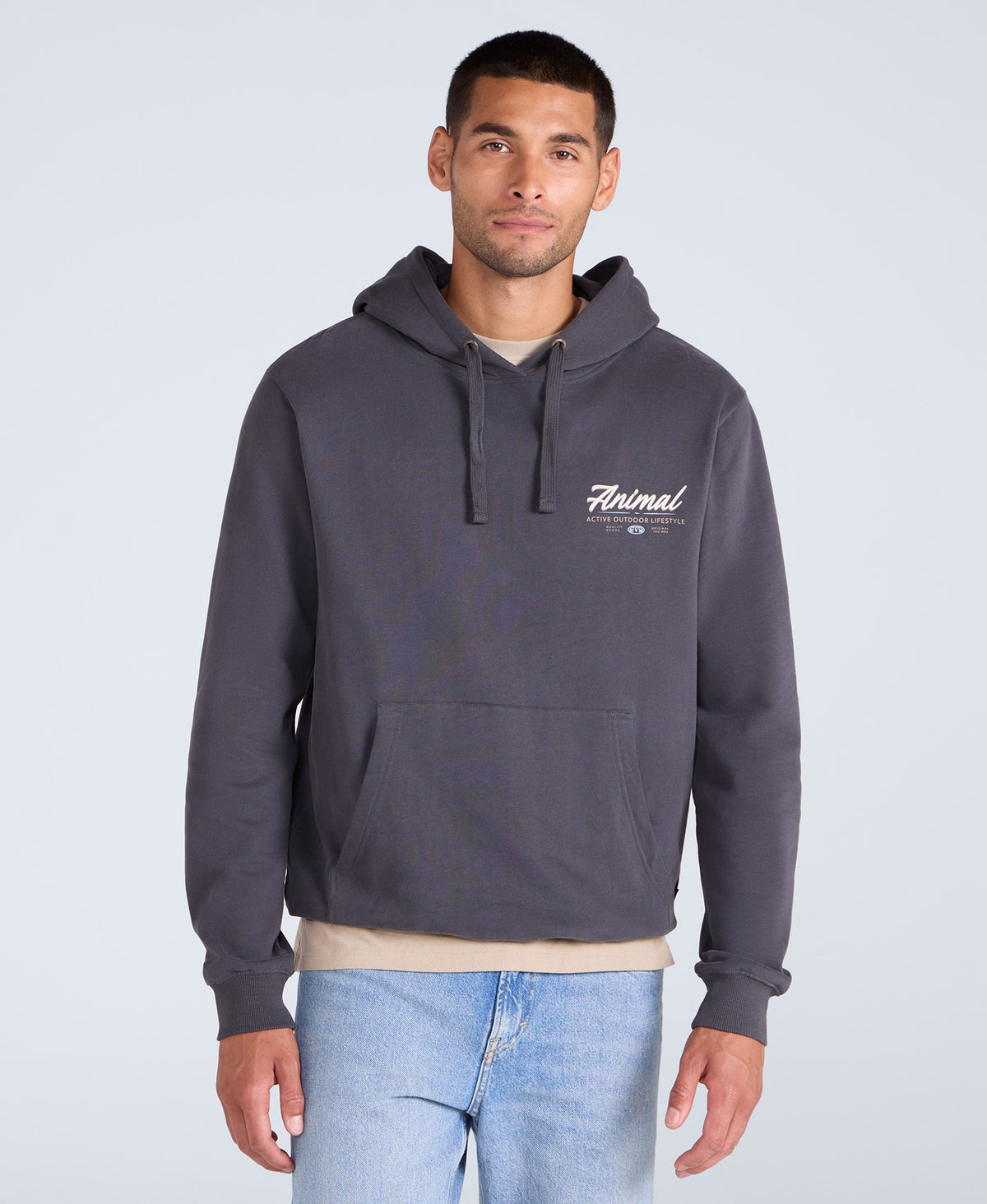 River Mens Hoodie - Black