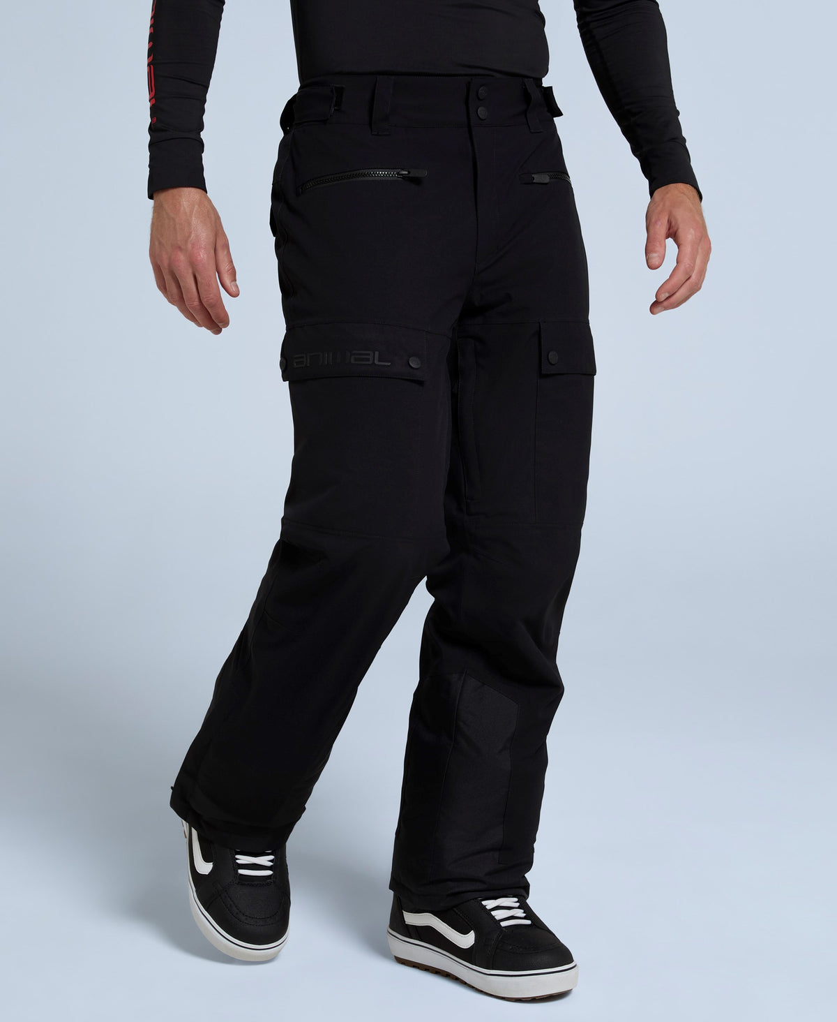 Glaze Mens Waterproof Snow Pants - Jet Black