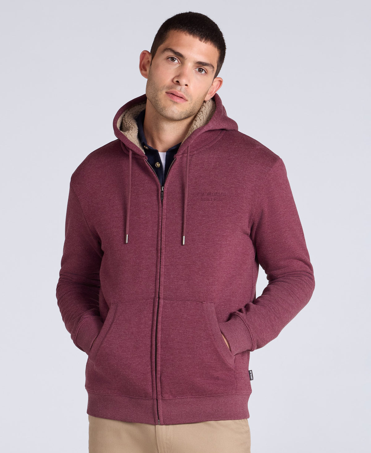 Samuel Mens Hoodie - Burgundy