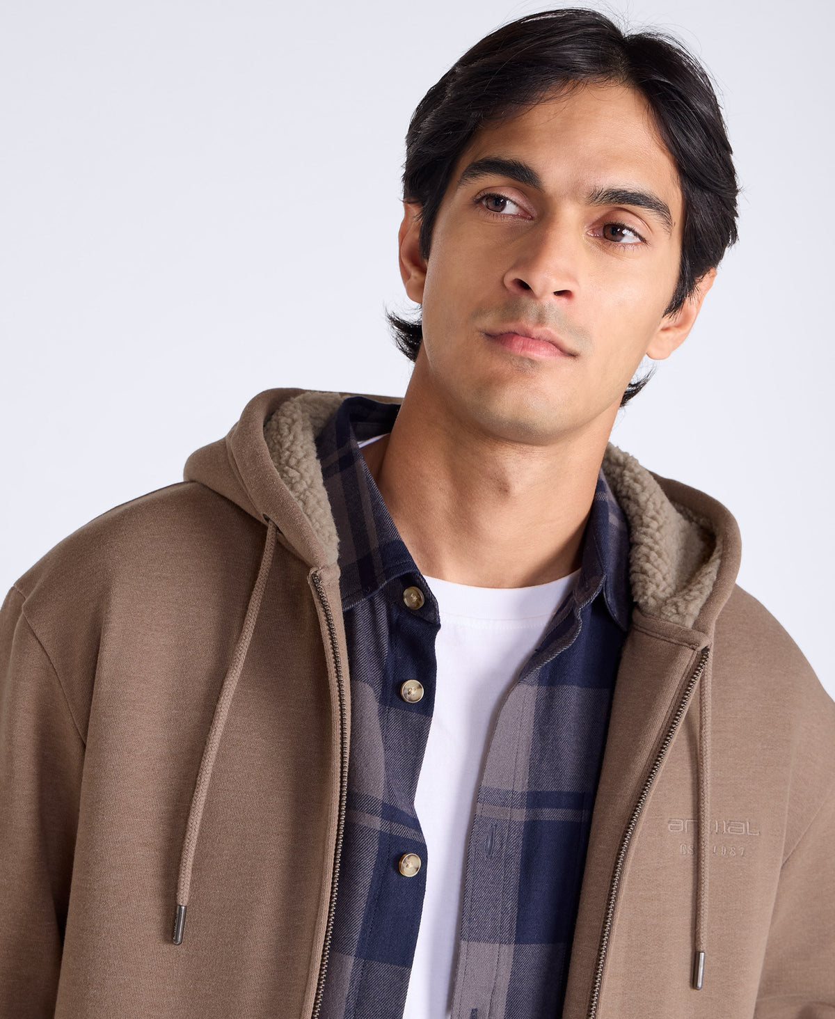 Samuel Mens Hoodie - Tan