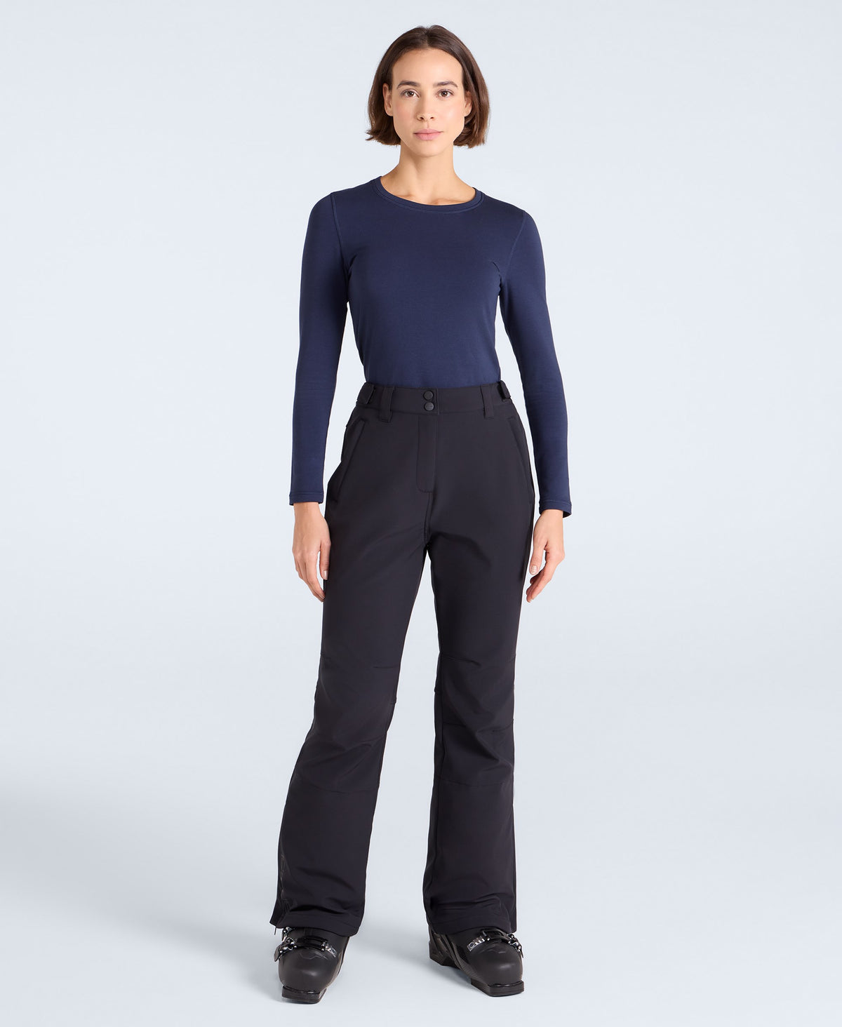Alpine Womens Flare Snow Pants - Jet Black