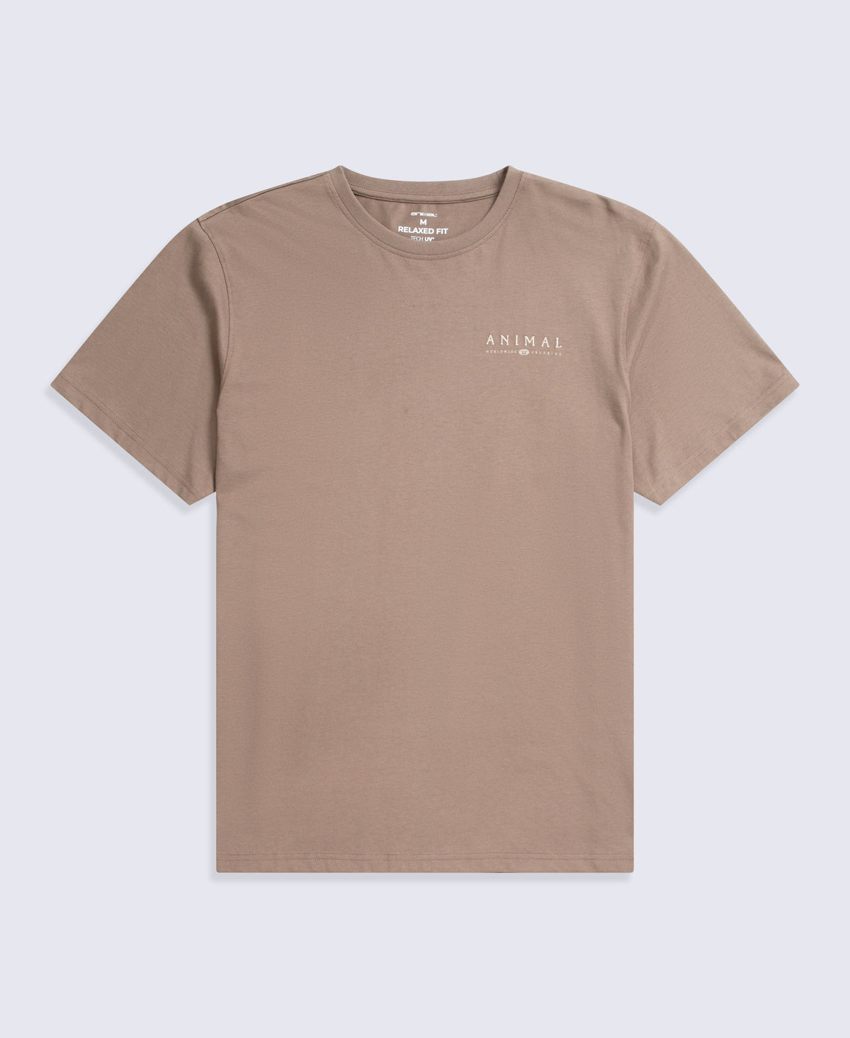 Chase Mens Plain Relaxed T-Shirt - Light Brown