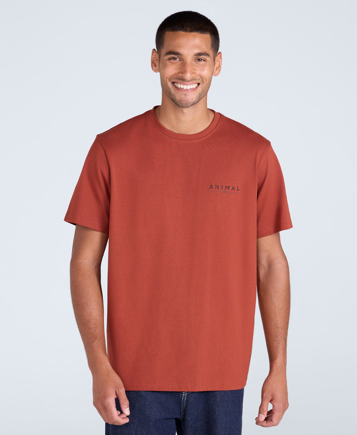 Chase Mens Plain Relaxed T-Shirt - Orange