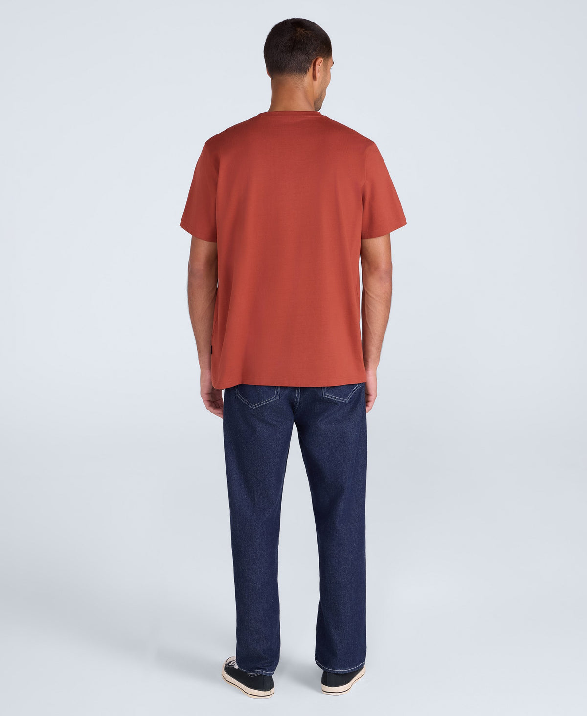 Chase Mens Plain Relaxed T-Shirt - Orange