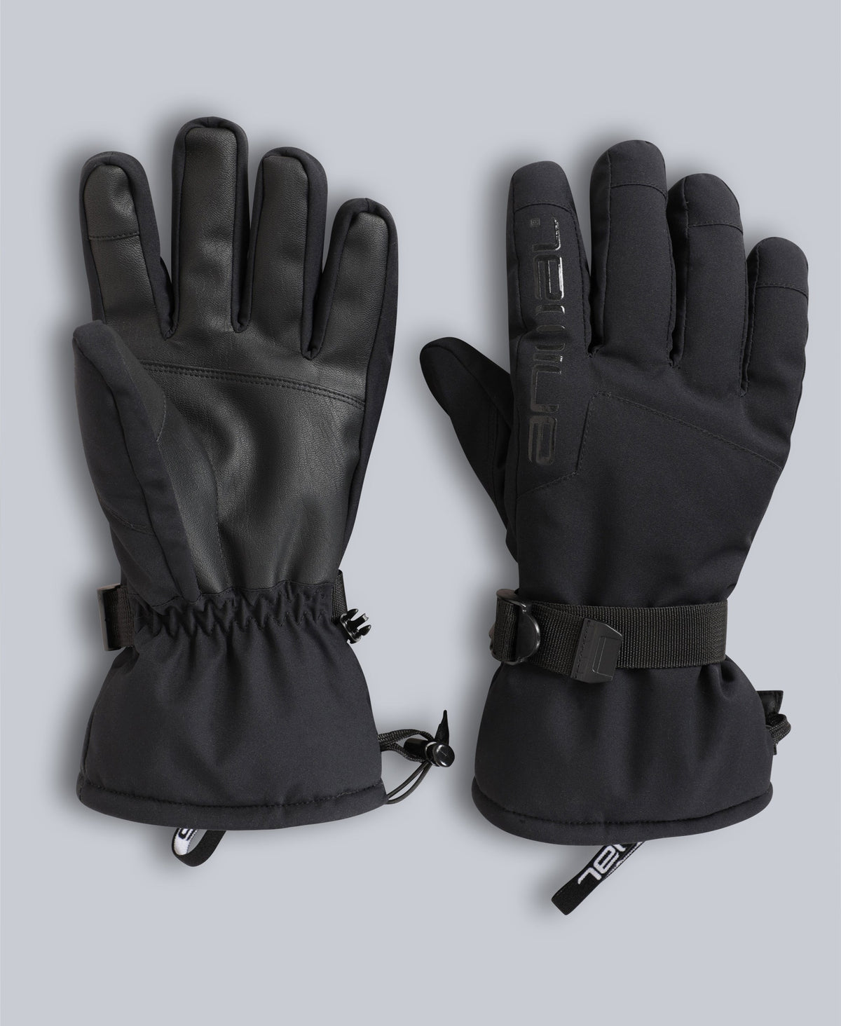Edge Mens Waterproof Snow Gloves - Jet Black