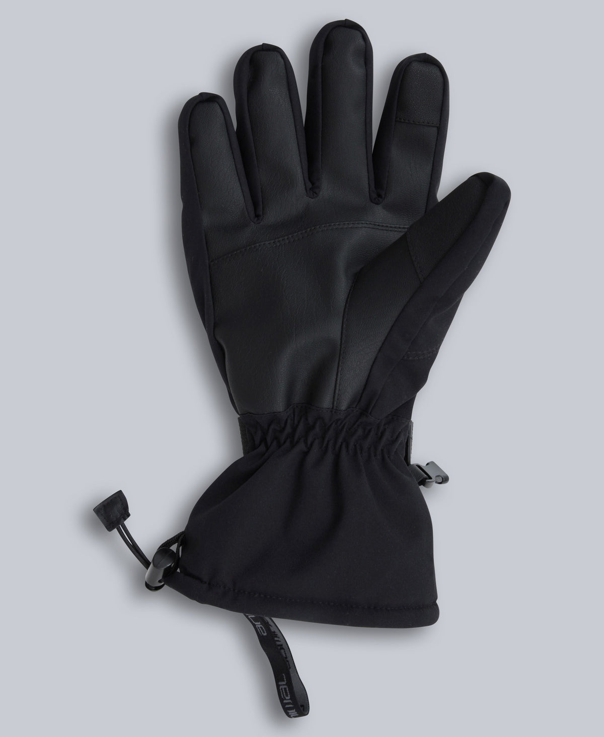 Edge Mens Waterproof Snow Gloves - Jet Black