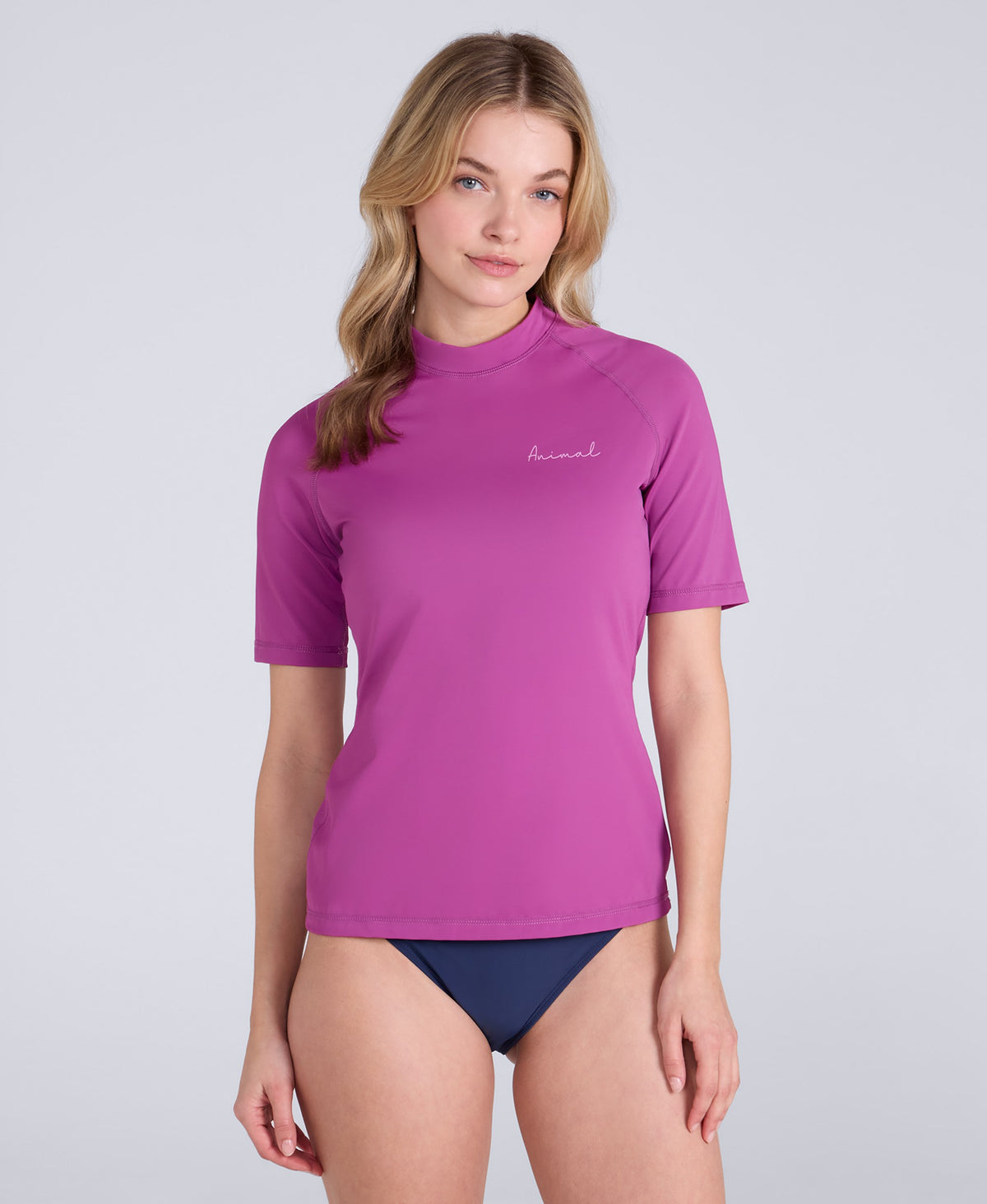 Daisy Womens Logo Rash Vest - Purple