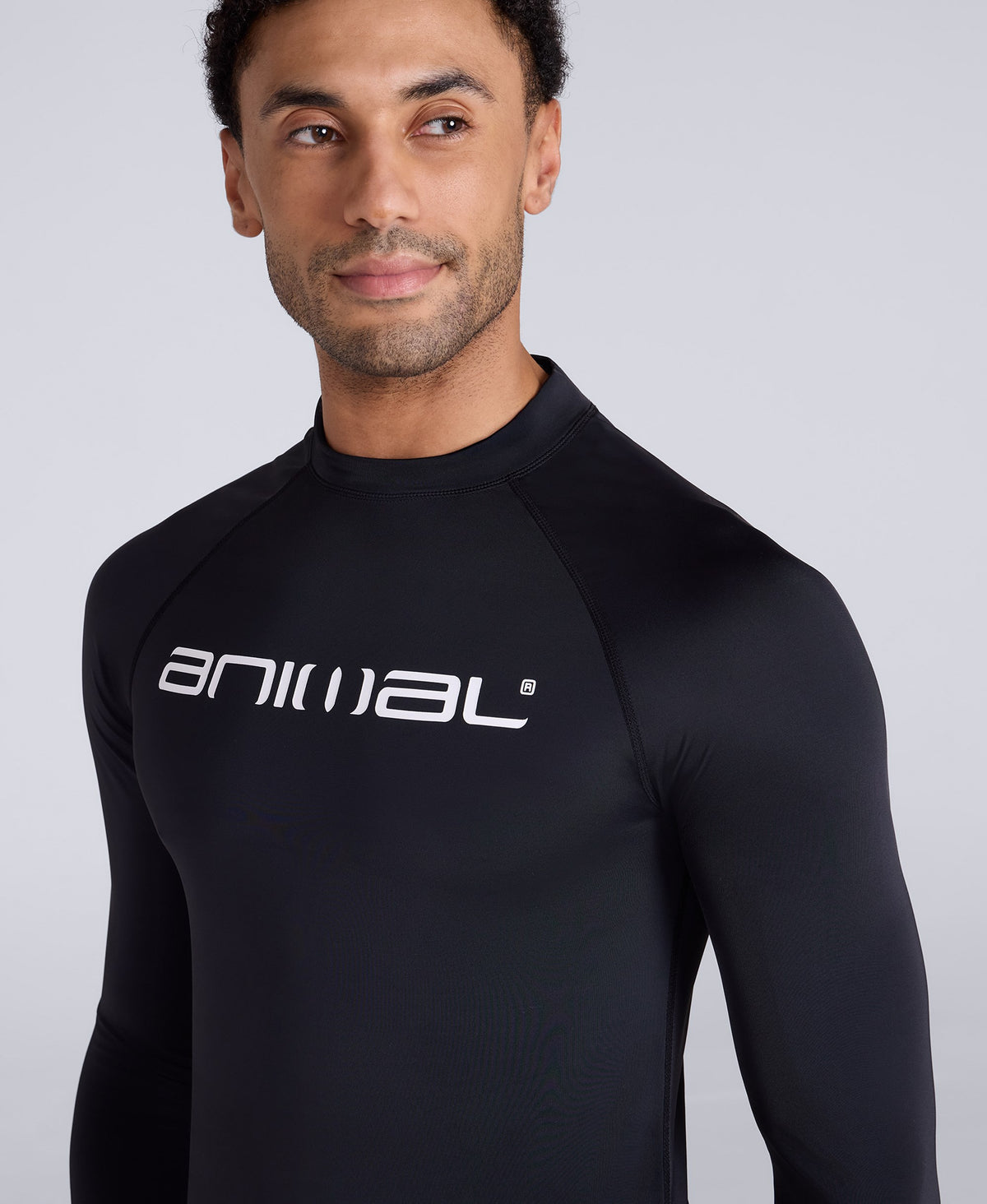 Sonny Mens Logo Rash Vest - Black