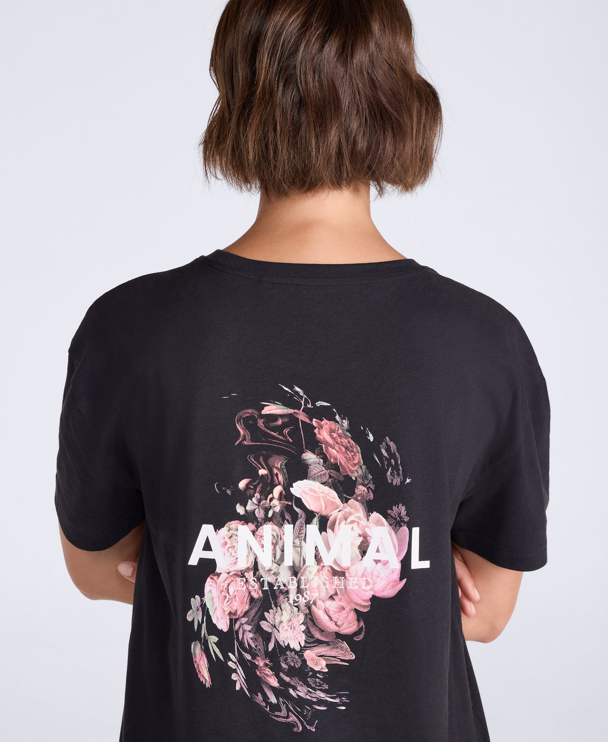 Leena Womens Boxy T-Shirt - Black