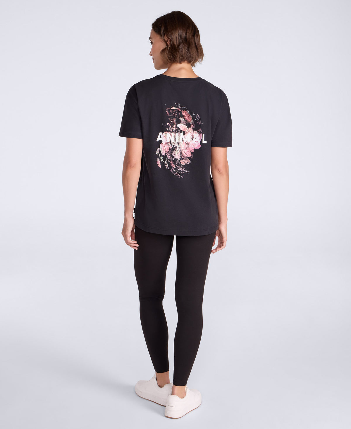 Leena Womens Boxy T-Shirt - Black