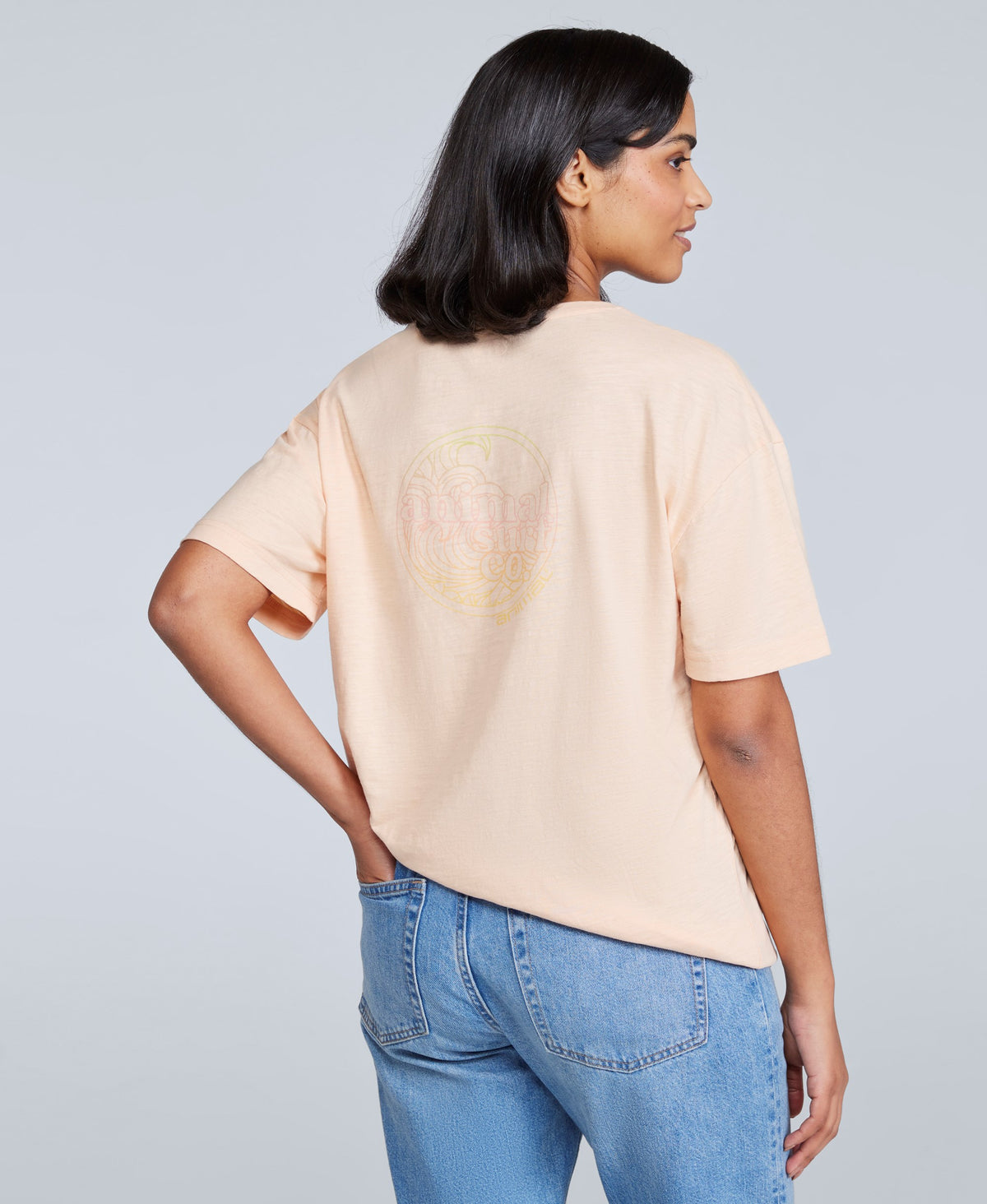 Leena Womens Boxy T-Shirt - Coral