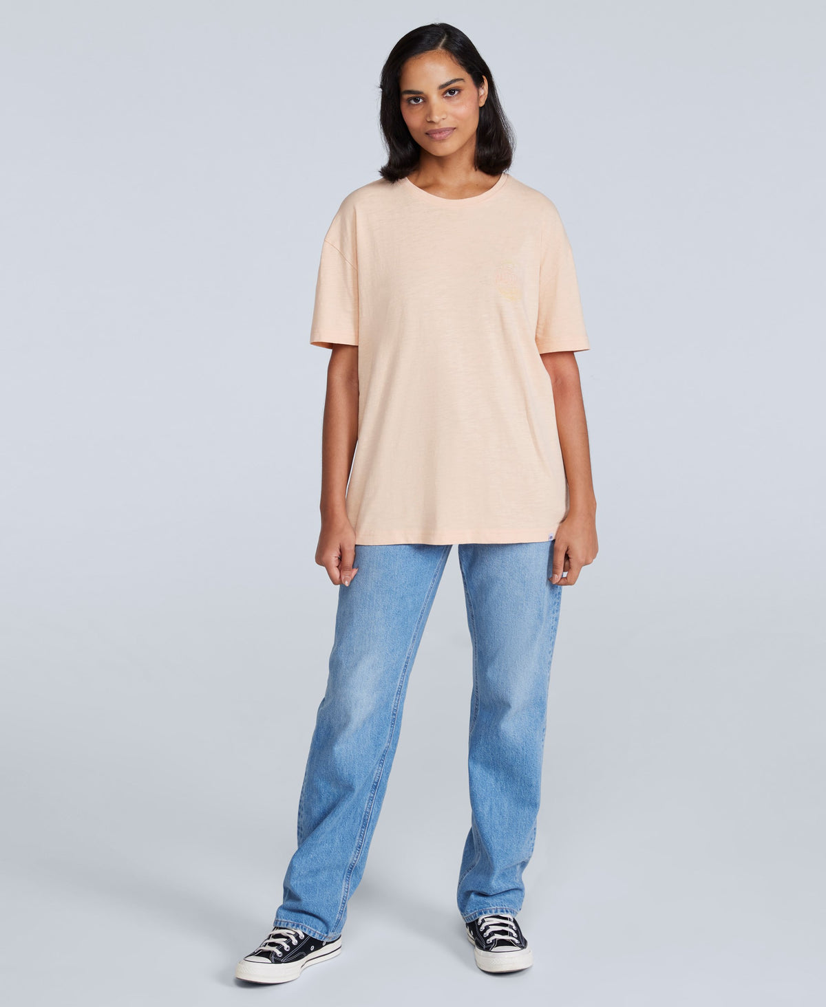 Leena Womens Boxy T-Shirt - Coral