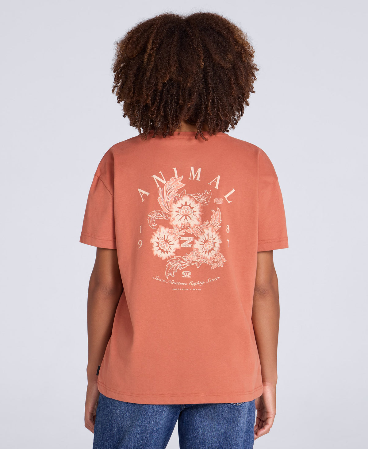 Leena Womens Boxy T-Shirt - Rust