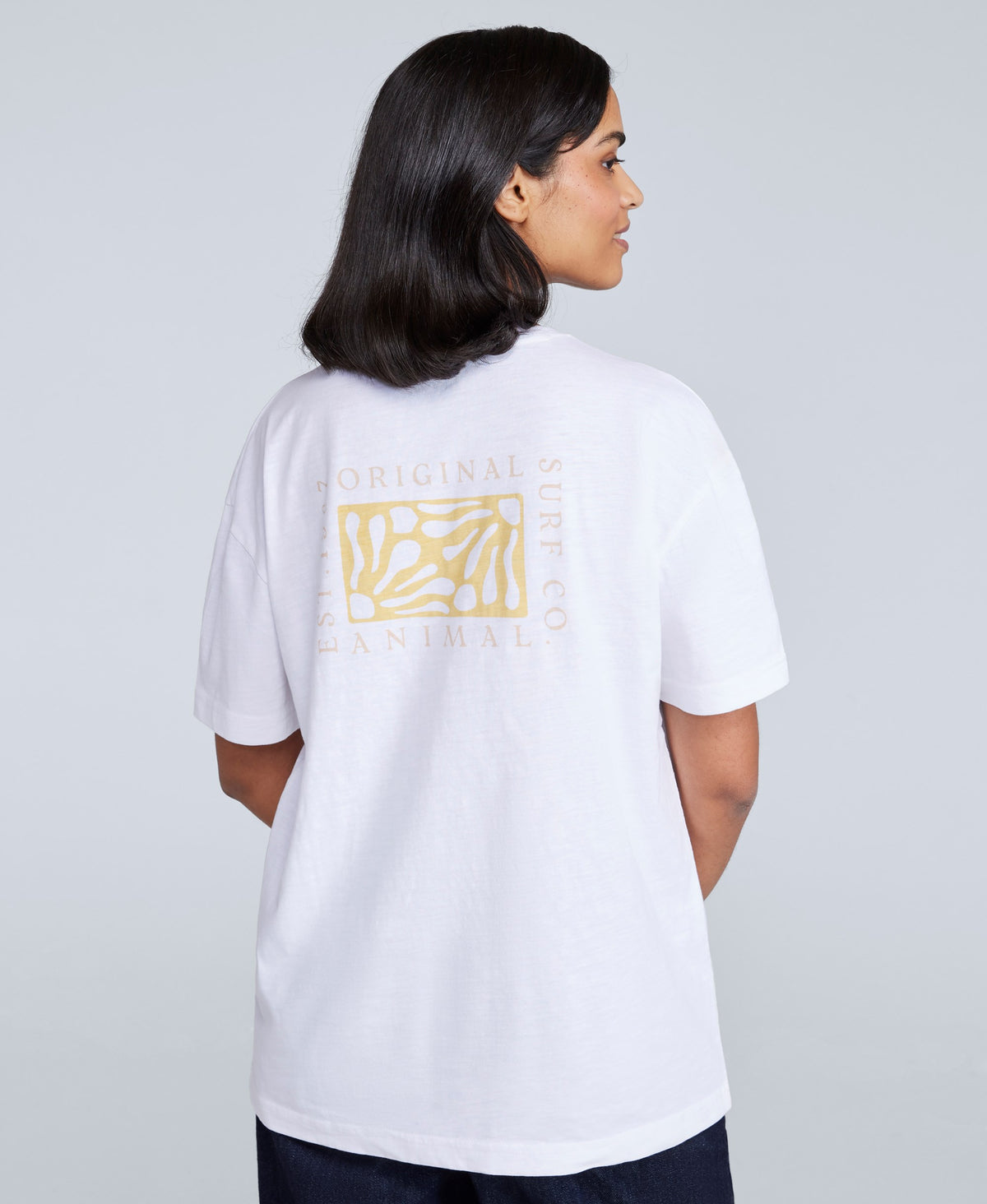 Leena Womens Boxy T-Shirt - White