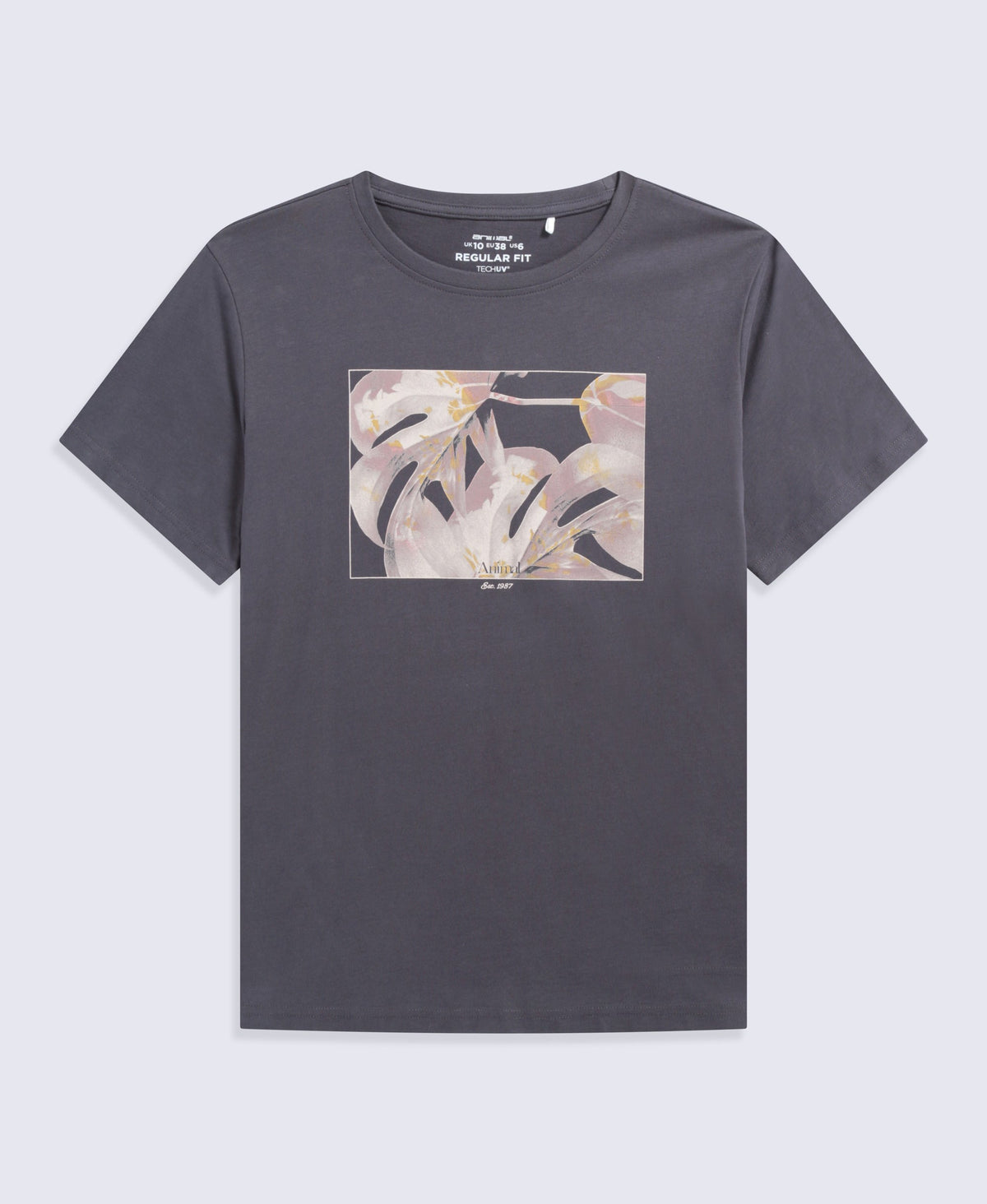 Carina Womens Graphic T-Shirt - Charcoal