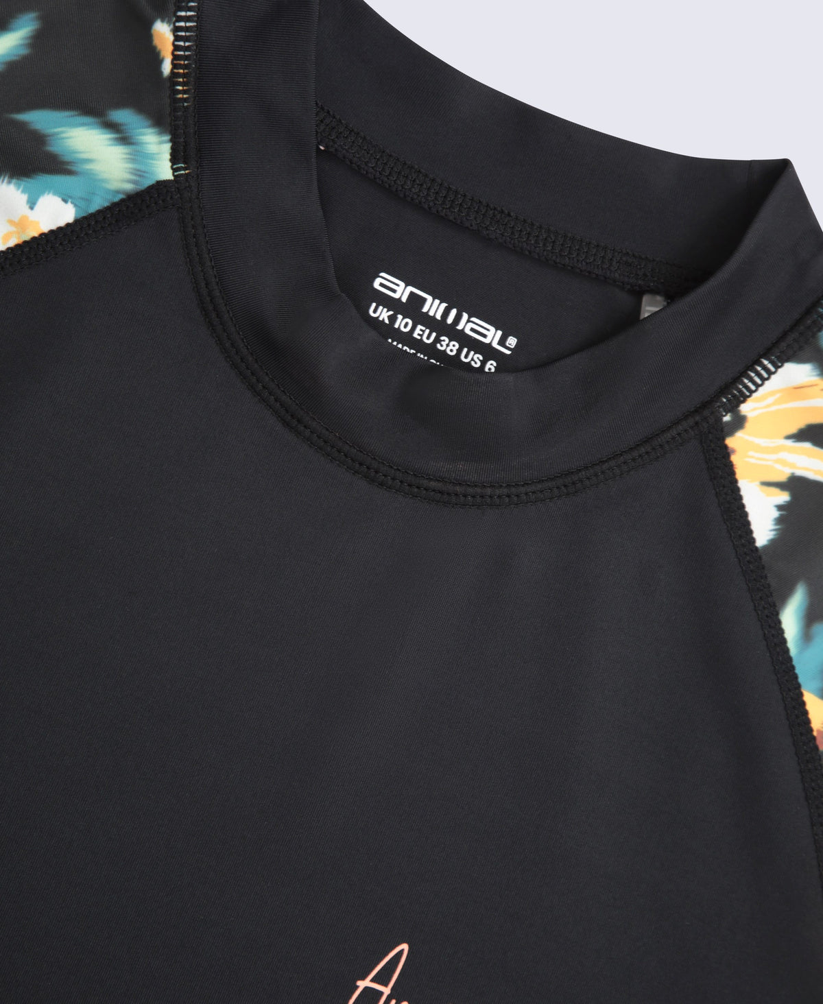 Lillie Womens Printed Panel Rash Vest - Mixed