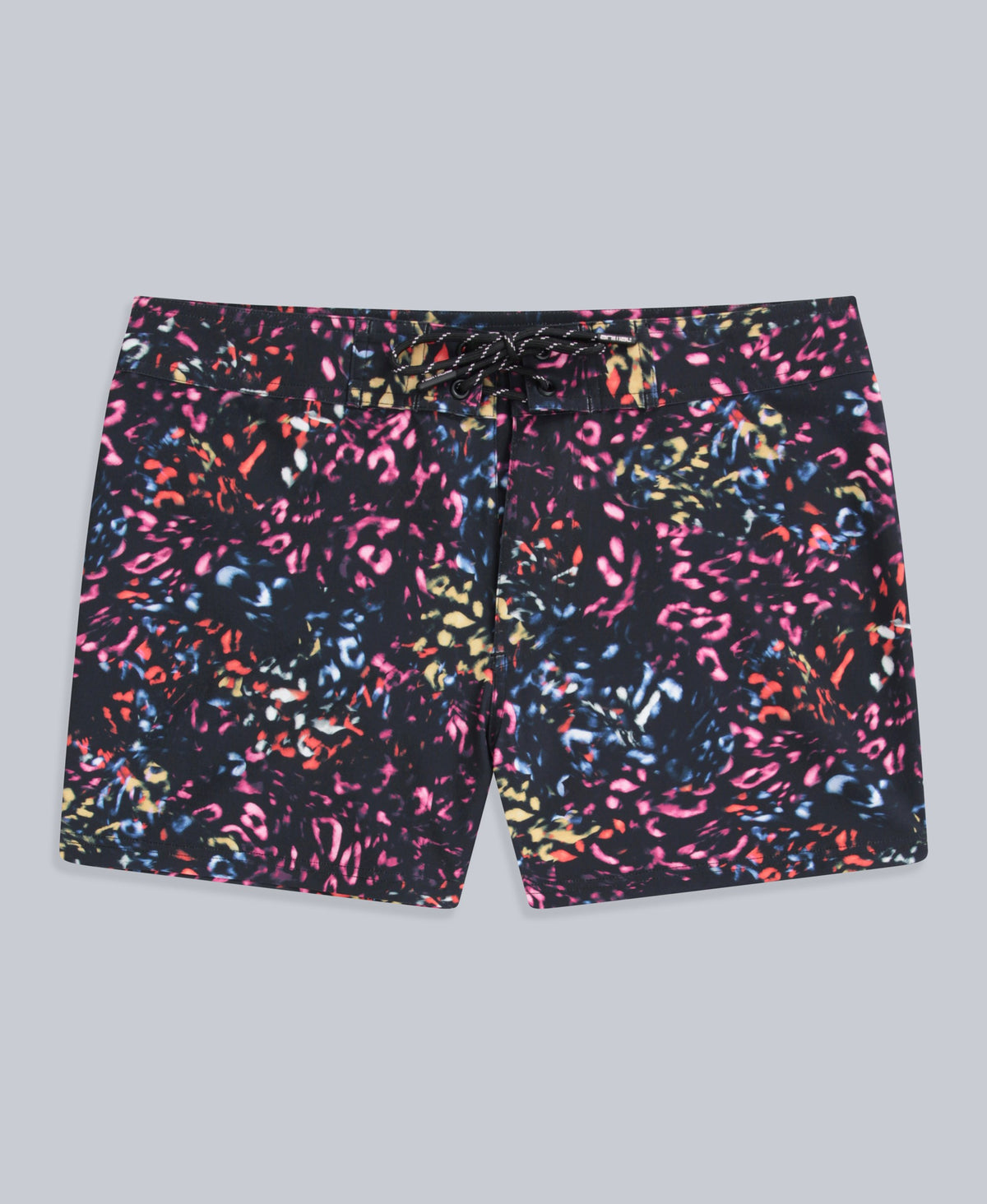 Aurora Womens Printed Mini Boardshort - Jet Black