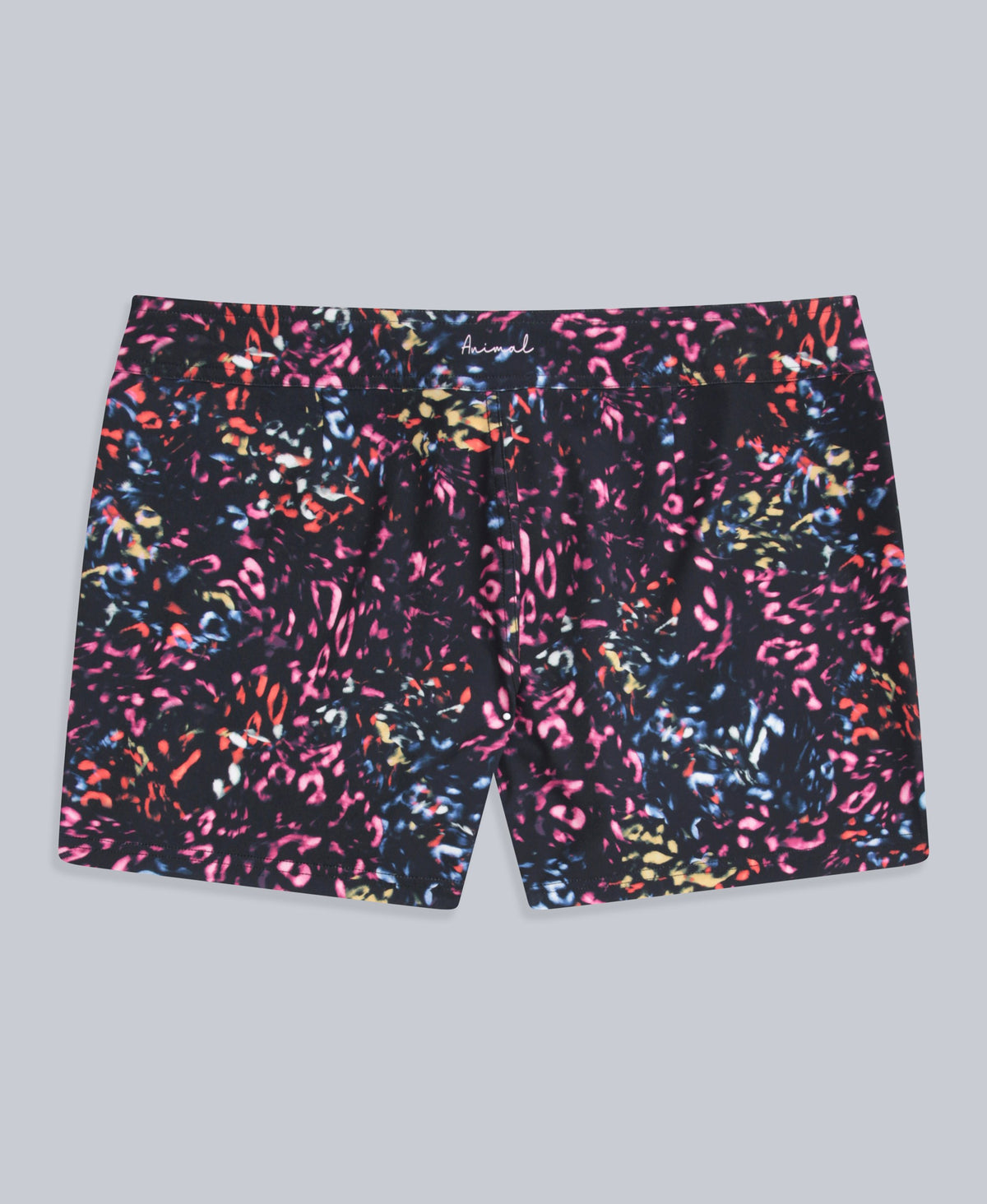 Aurora Womens Printed Mini Boardshort - Jet Black