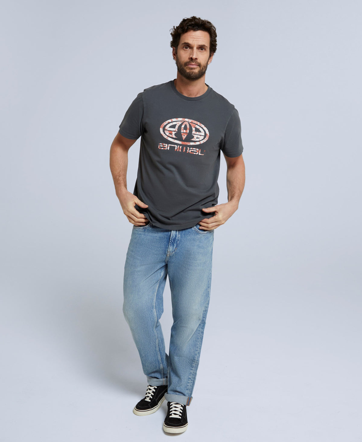 Jacob Mens T-Shirt - Charcoal