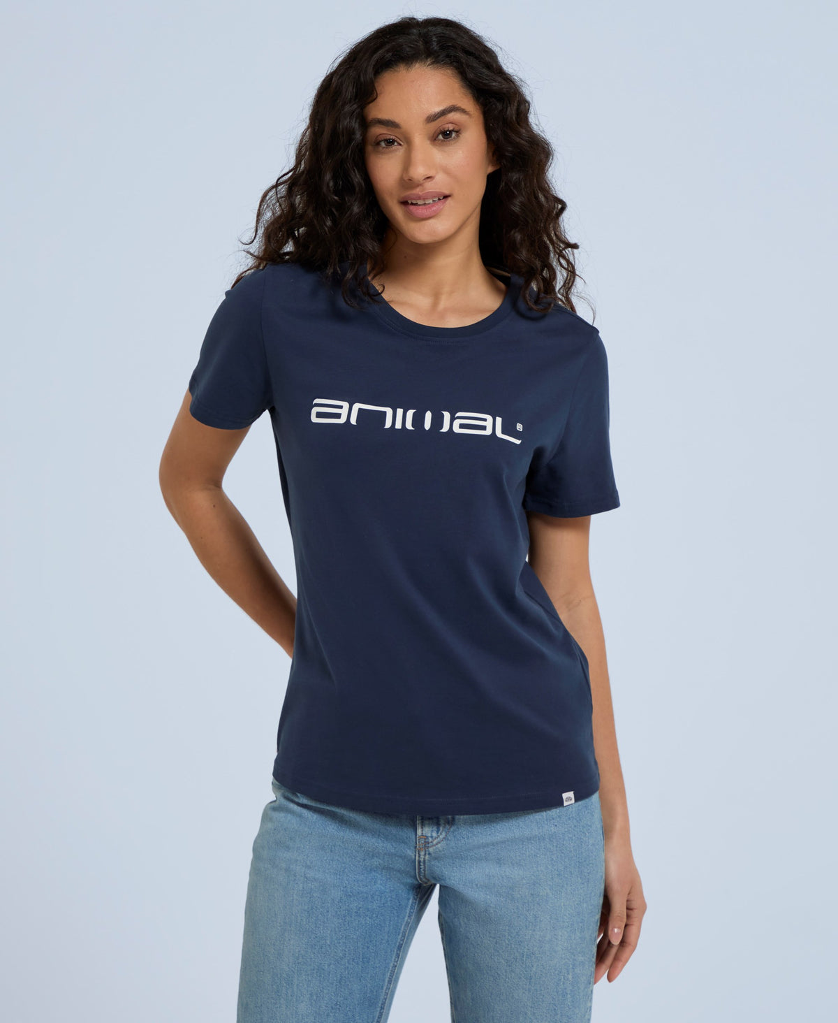 Marina Womens Logo T-Shirt - Navy