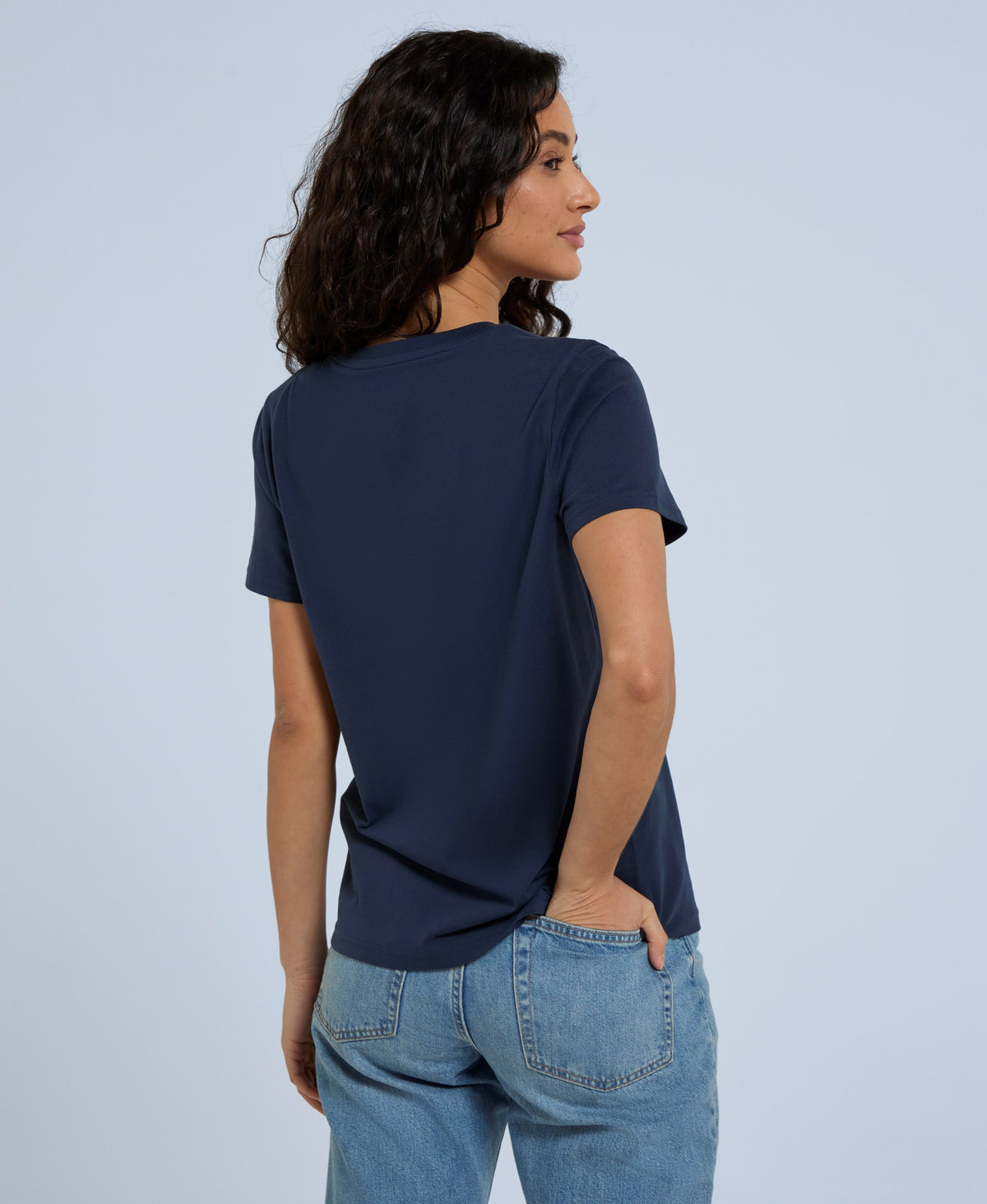 Marina Womens Logo T-Shirt - Navy