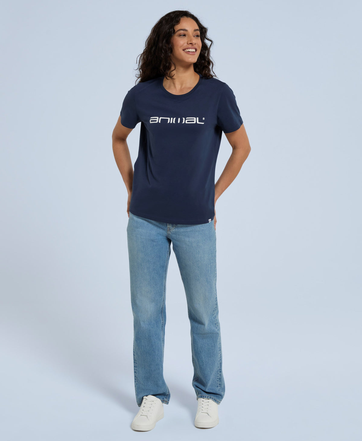 Marina Womens Logo T-Shirt - Navy