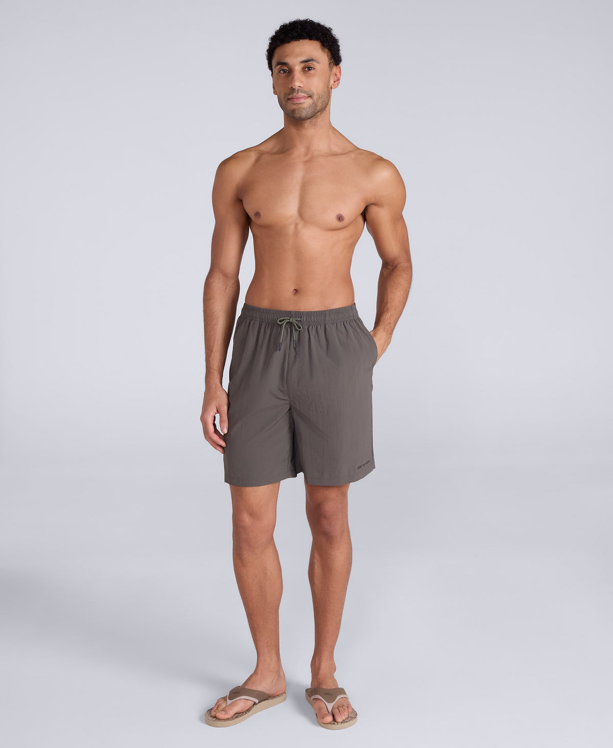Reeva Mens Swim Shorts - Khaki