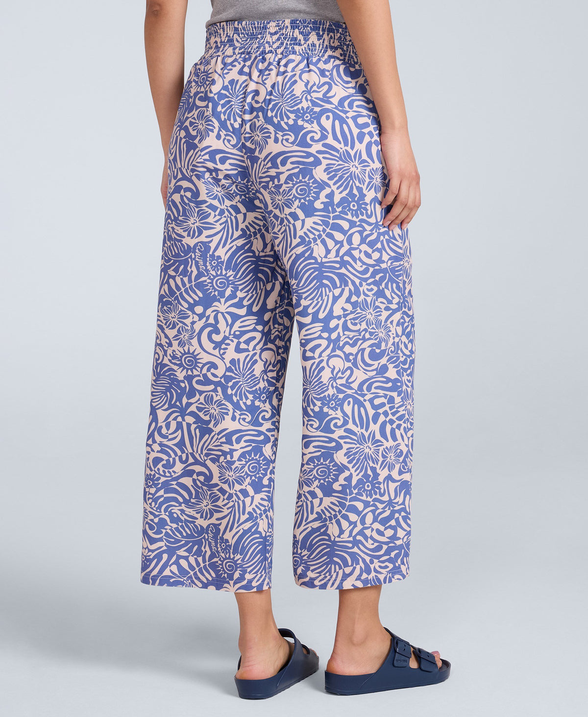 Carbis Womens Cropped Beach Trousers - Light Blue