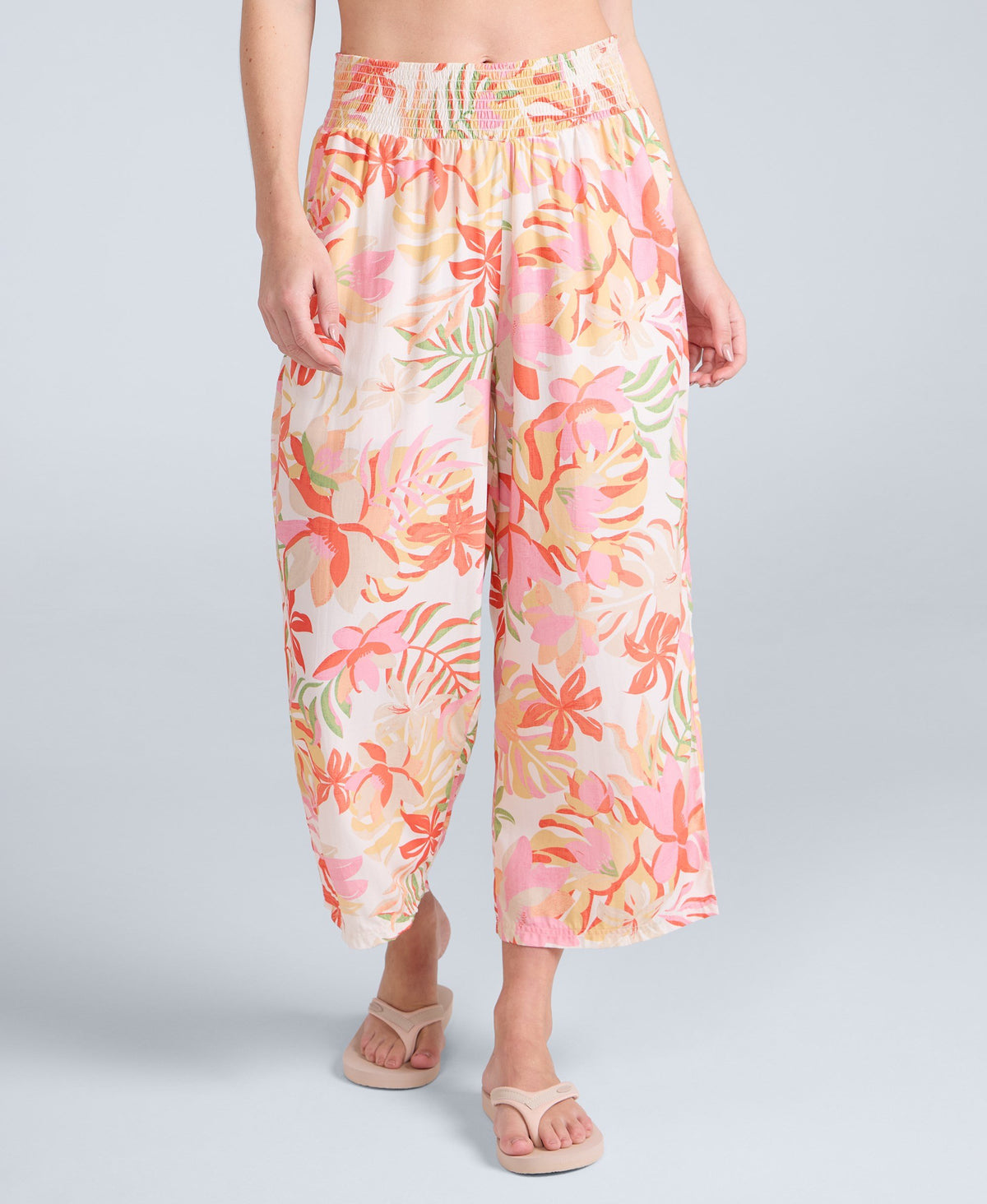 Carbis Womens Cropped Beach Trousers - Off White