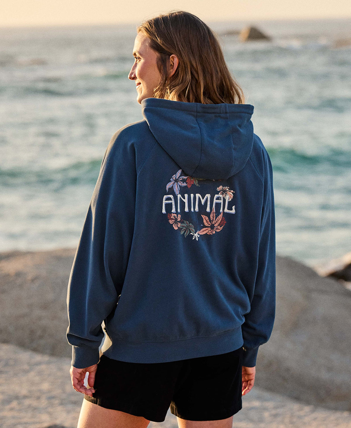 Kaya Womens Hoodie - Dark Blue