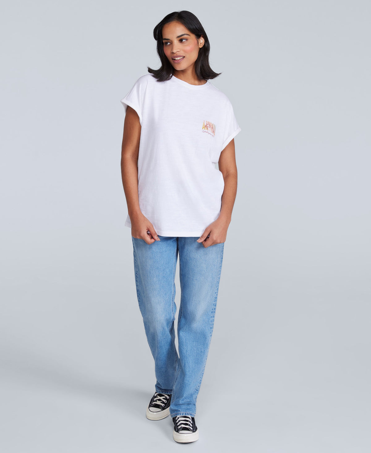 Holly Womens Logo T-Shirt - Off White