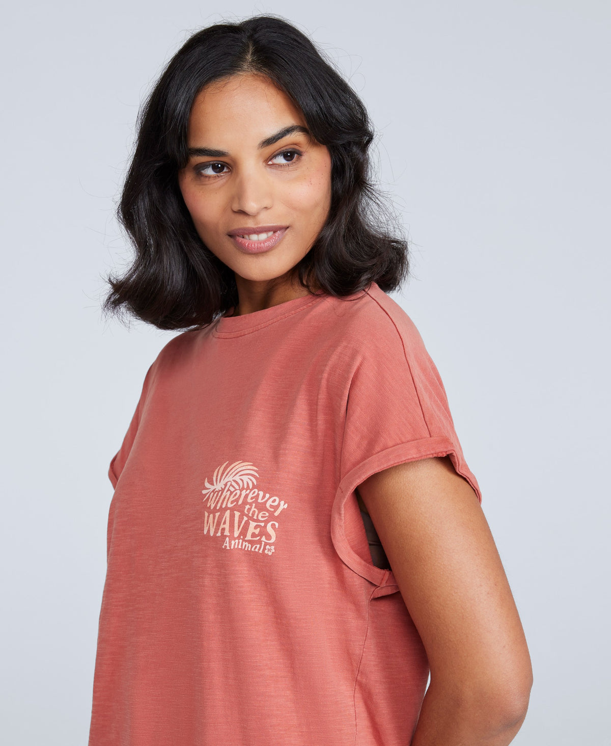Holly Womens Logo T-Shirt - Rust