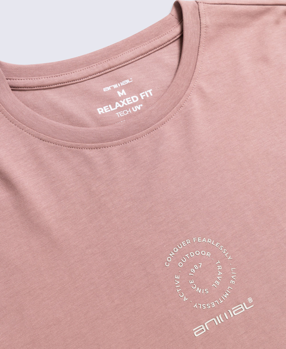 Chase Mens Graphic Relaxed T-Shirt - Pink
