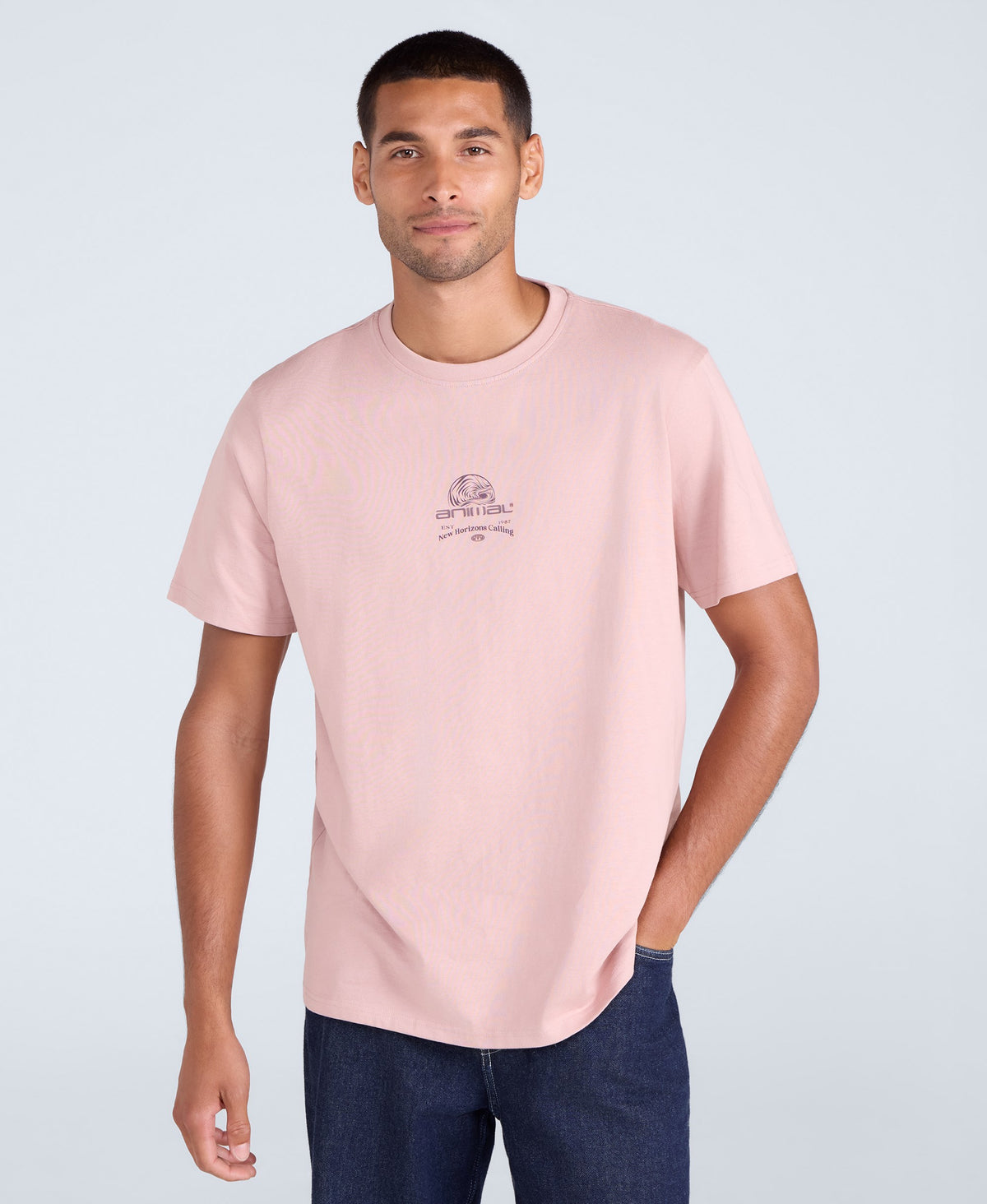 Chase Mens Graphic Relaxed T-Shirt - Pink