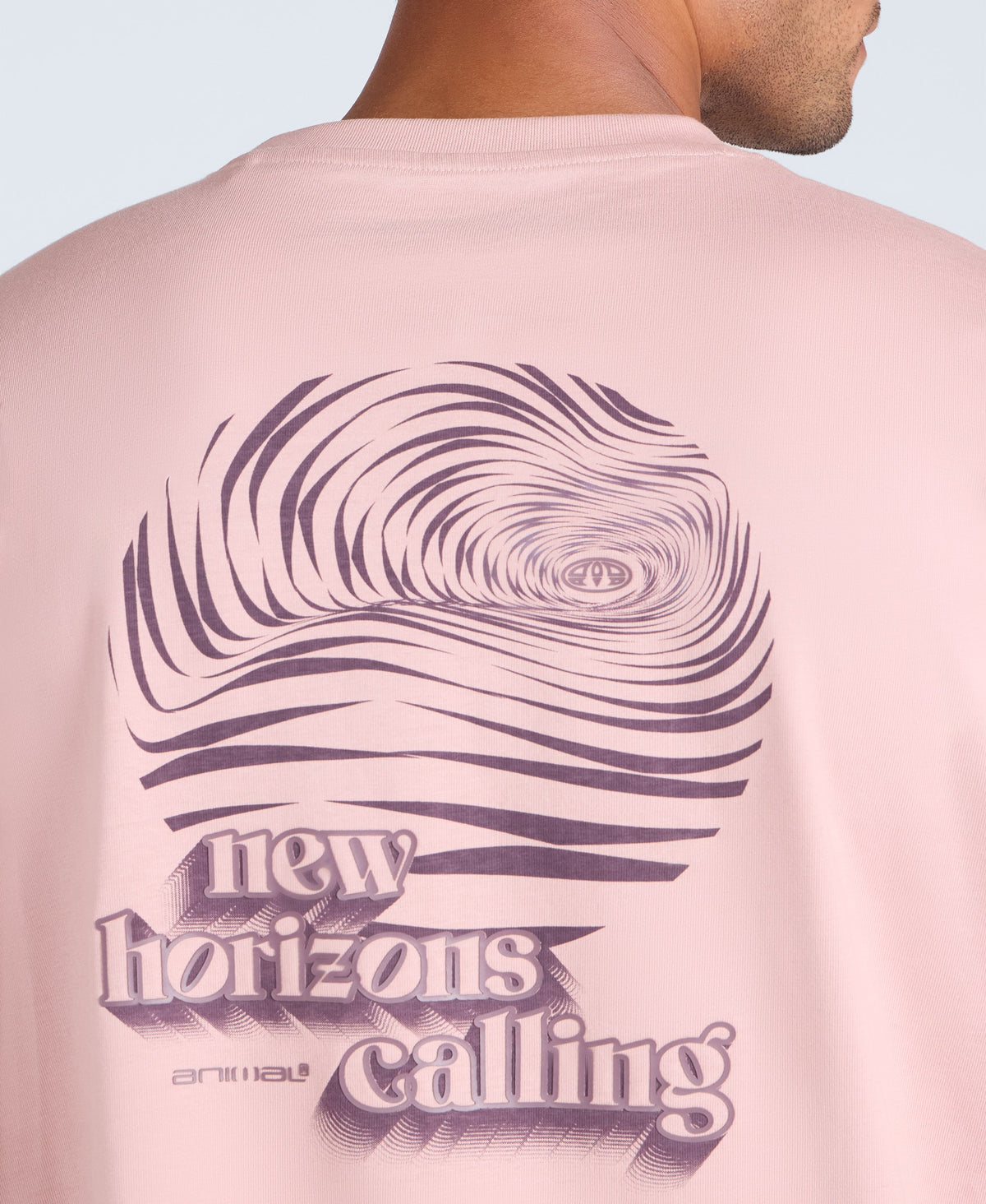 Chase Mens Graphic Relaxed T-Shirt - Pink