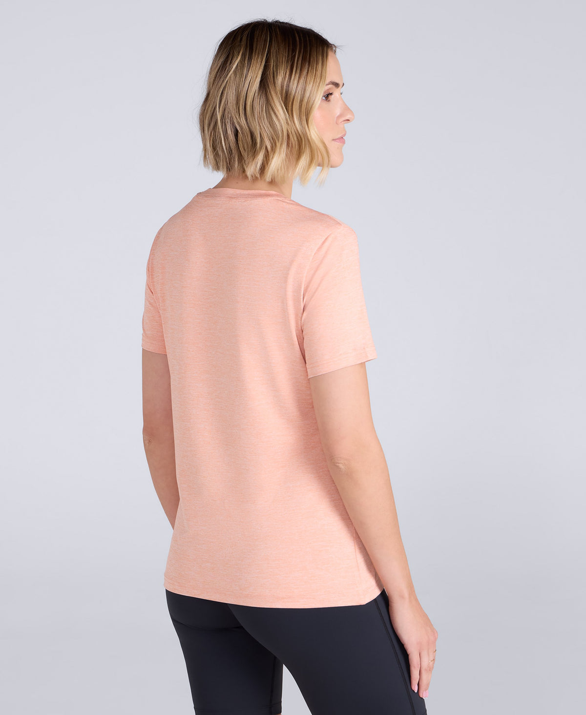 Latero Womens Hybrid Swim T-Shirt - Coral