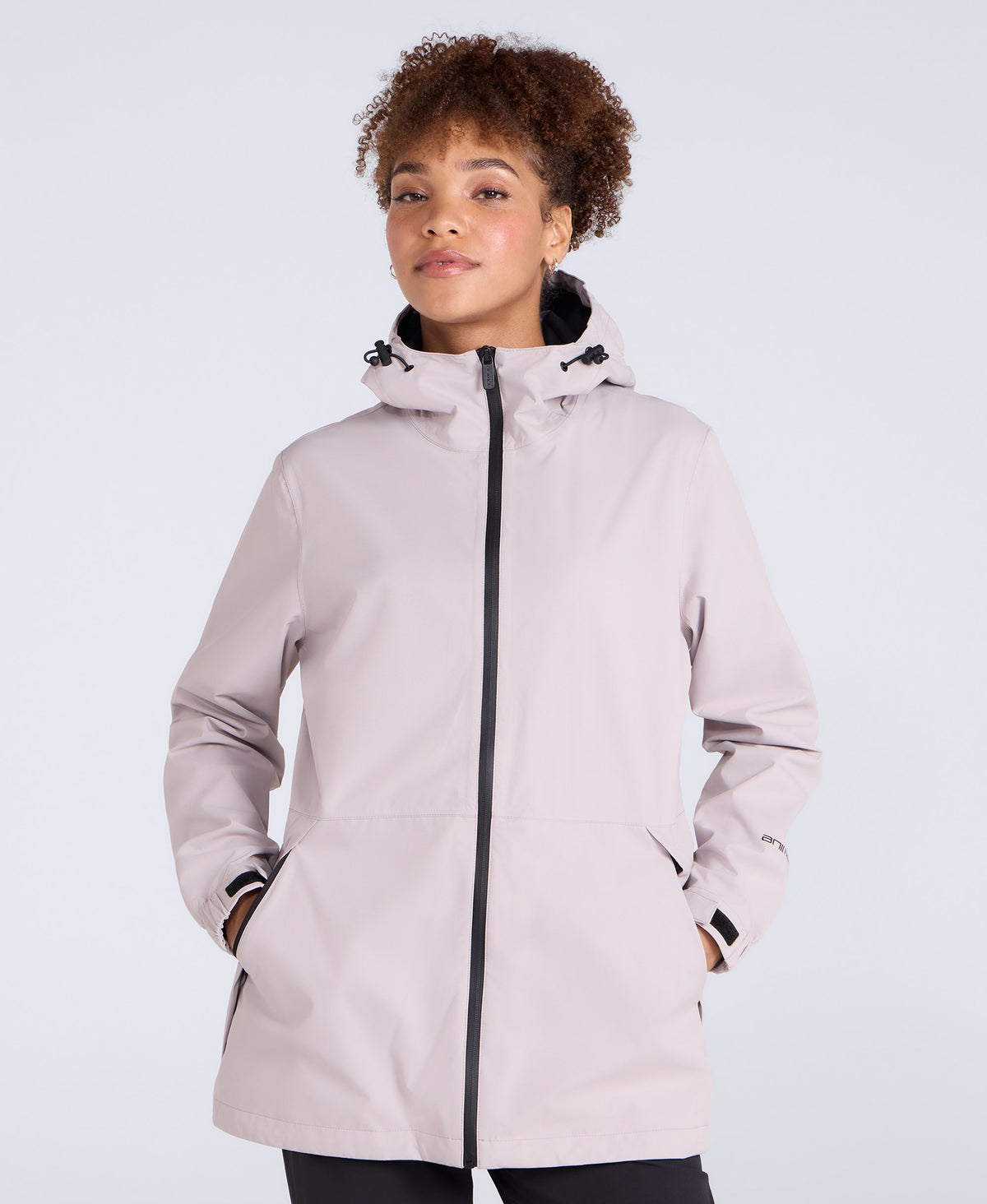 Pace Womens Waterproof Packable Jacket - Beige