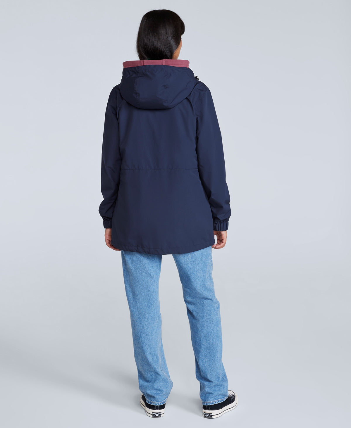 Pace Womens Waterproof Packable Jacket - Navy