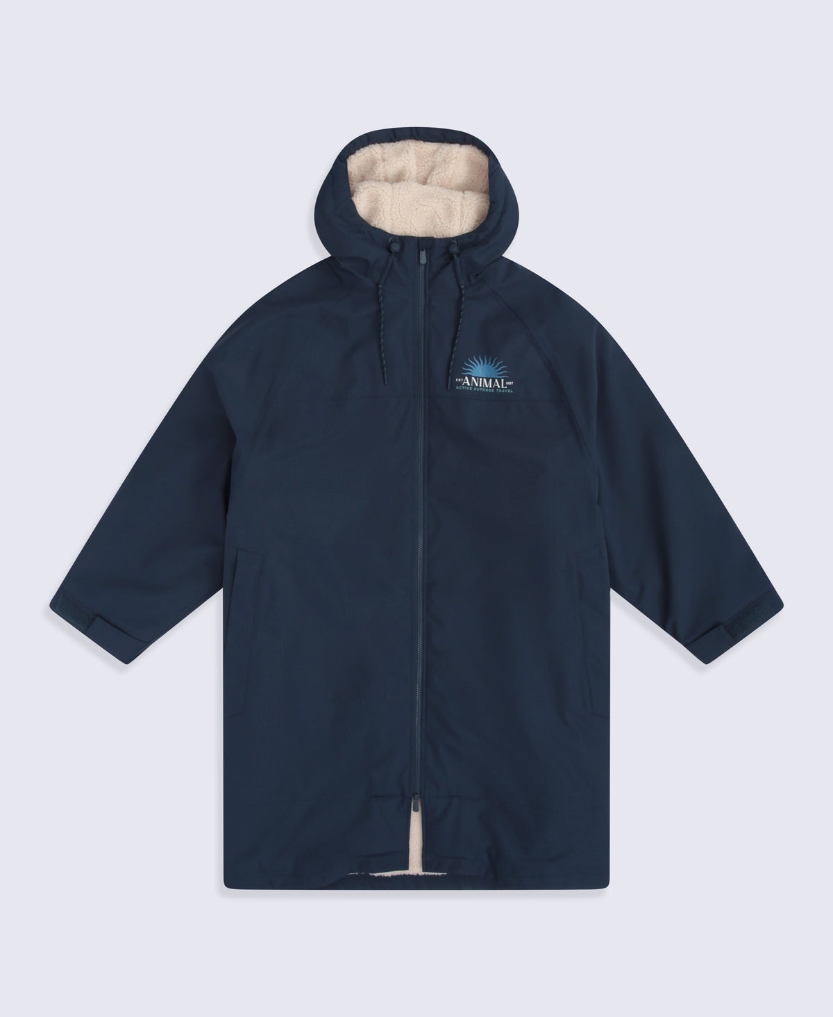 Hazey Mens Waterproof Beach Parka - Navy