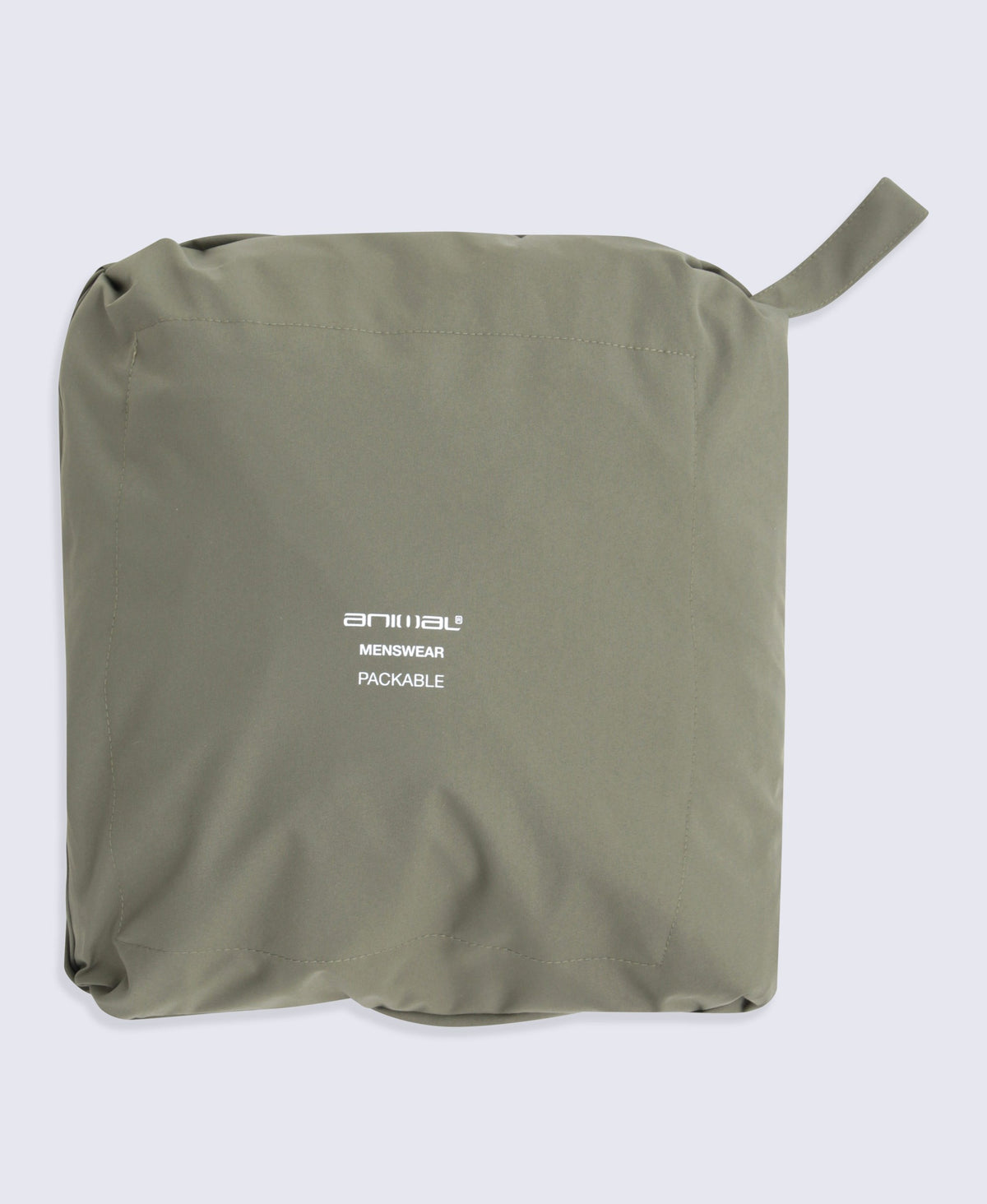 Pace Mens Waterproof Packable Jacket - Dark Khaki