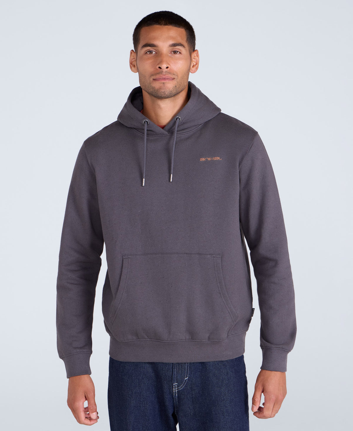 Nick Mens Heavyweight Hoodie - Dark Grey