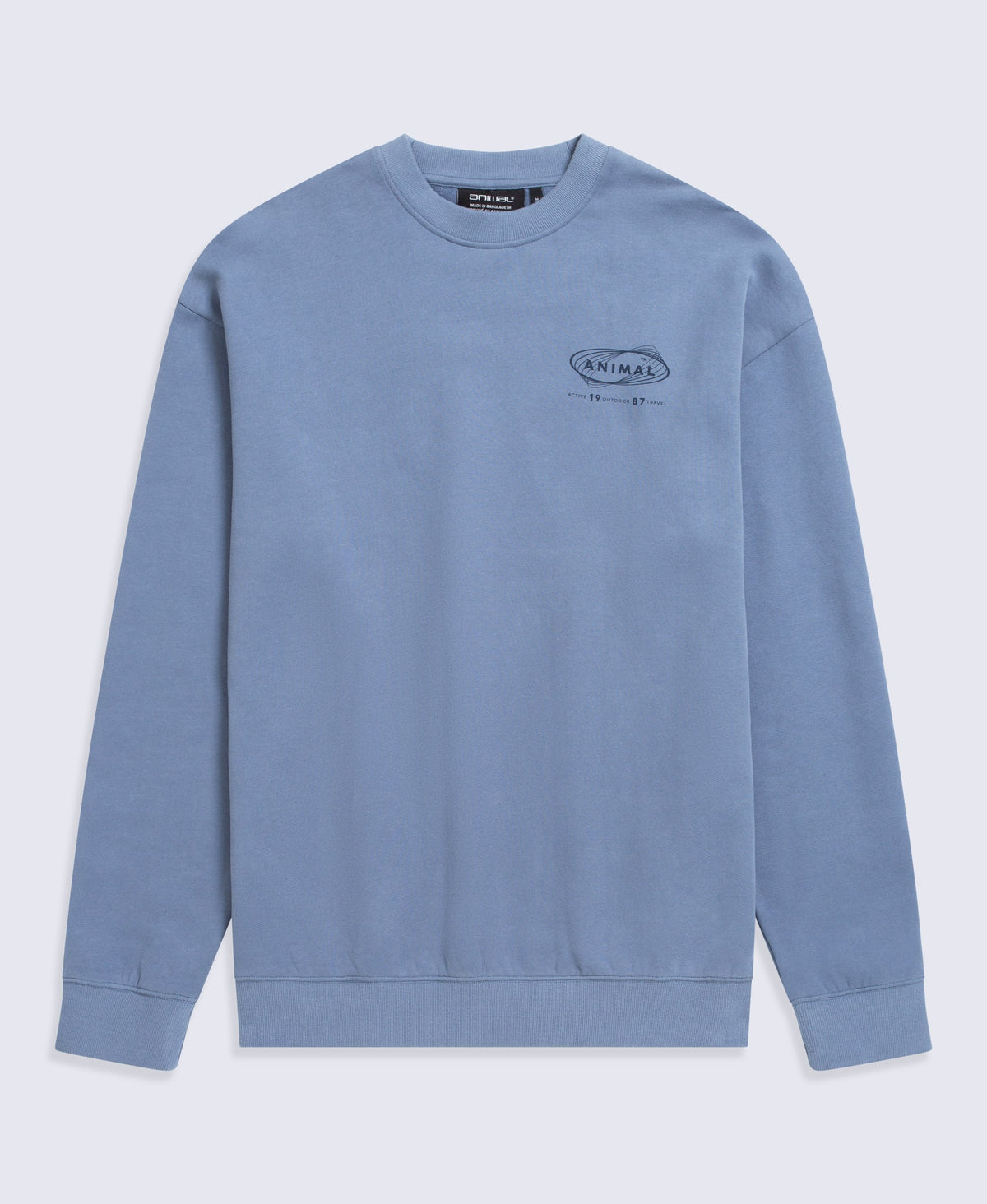 Jonah Mens Drop Shoulder Sweatshirt - Dark Blue