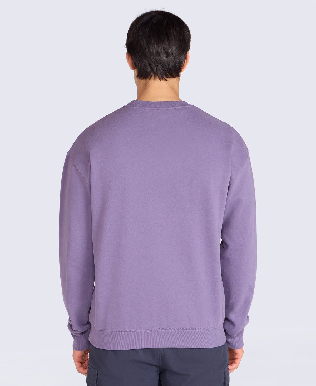 Jonah Mens Drop Shoulder Sweatshirt - Purple