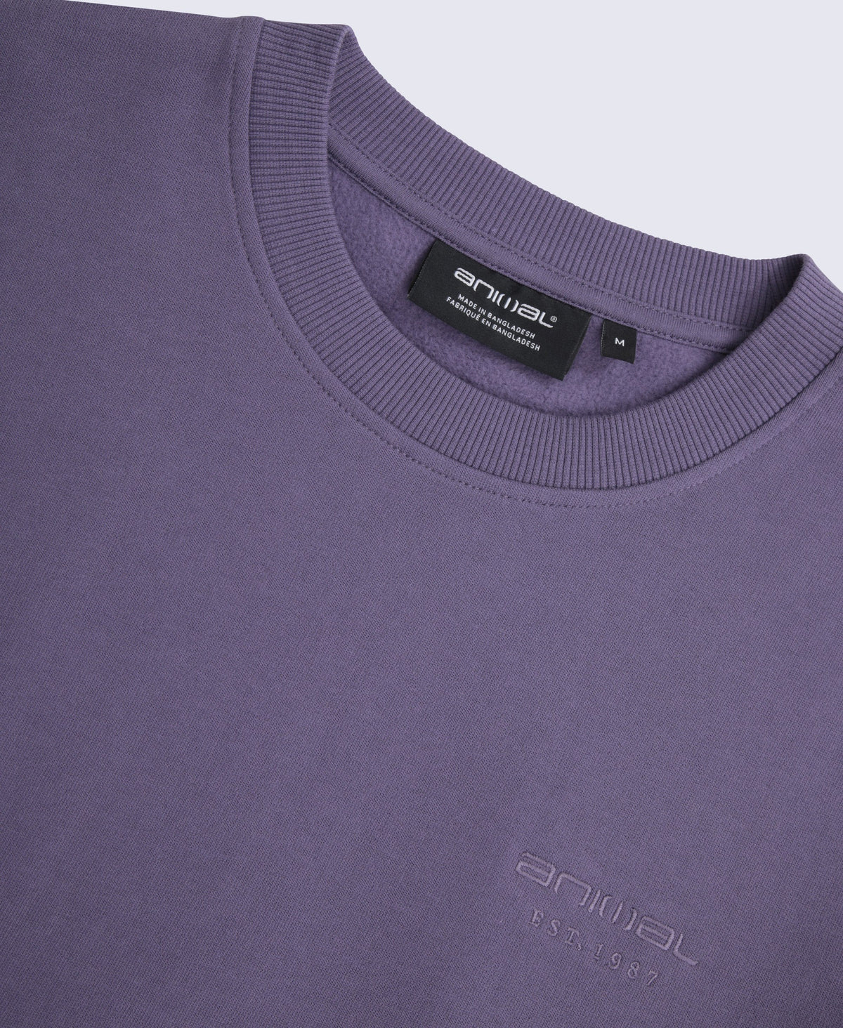 Jonah Mens Drop Shoulder Sweatshirt - Purple