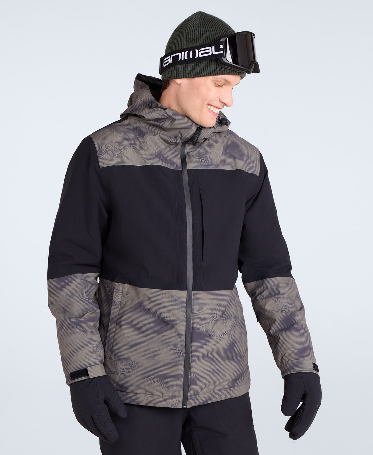 Cruise Mens Waterproof Snow Jacket - Khaki