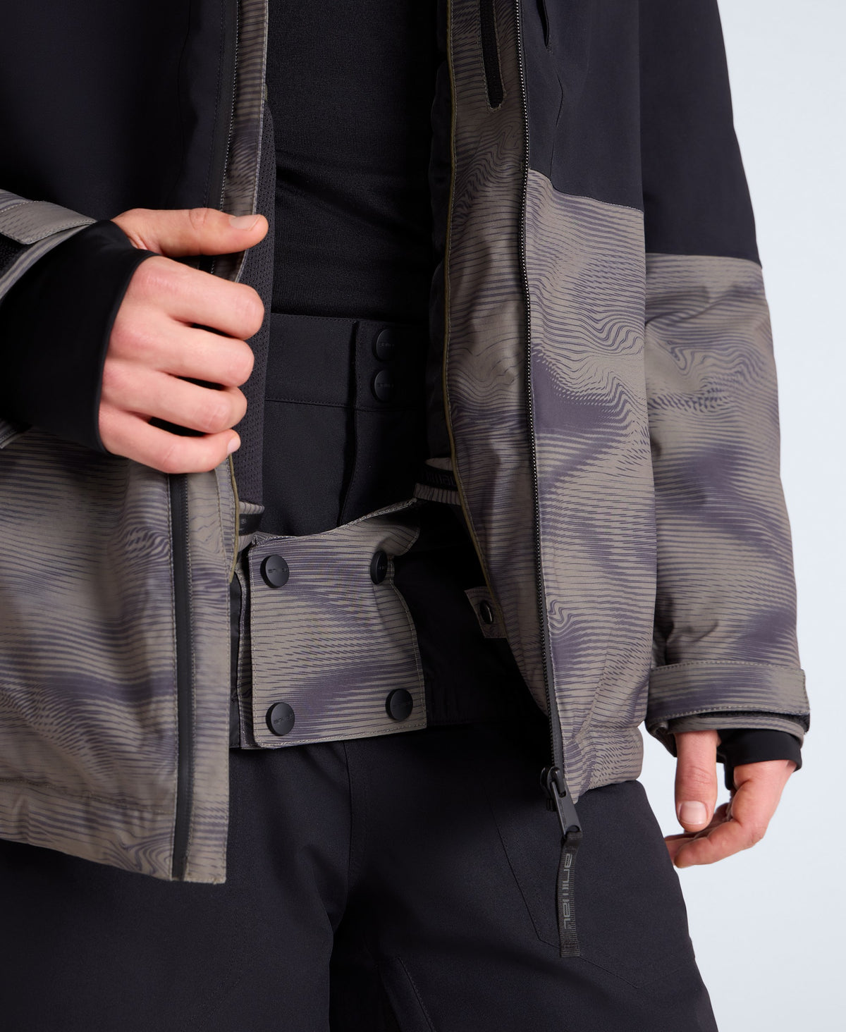 Cruise Mens Waterproof Snow Jacket - Khaki